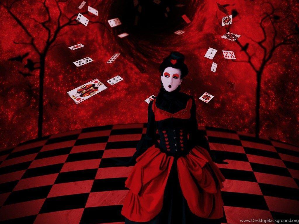 Queen Of Hearts By Carlosferreira art Desktop Background
