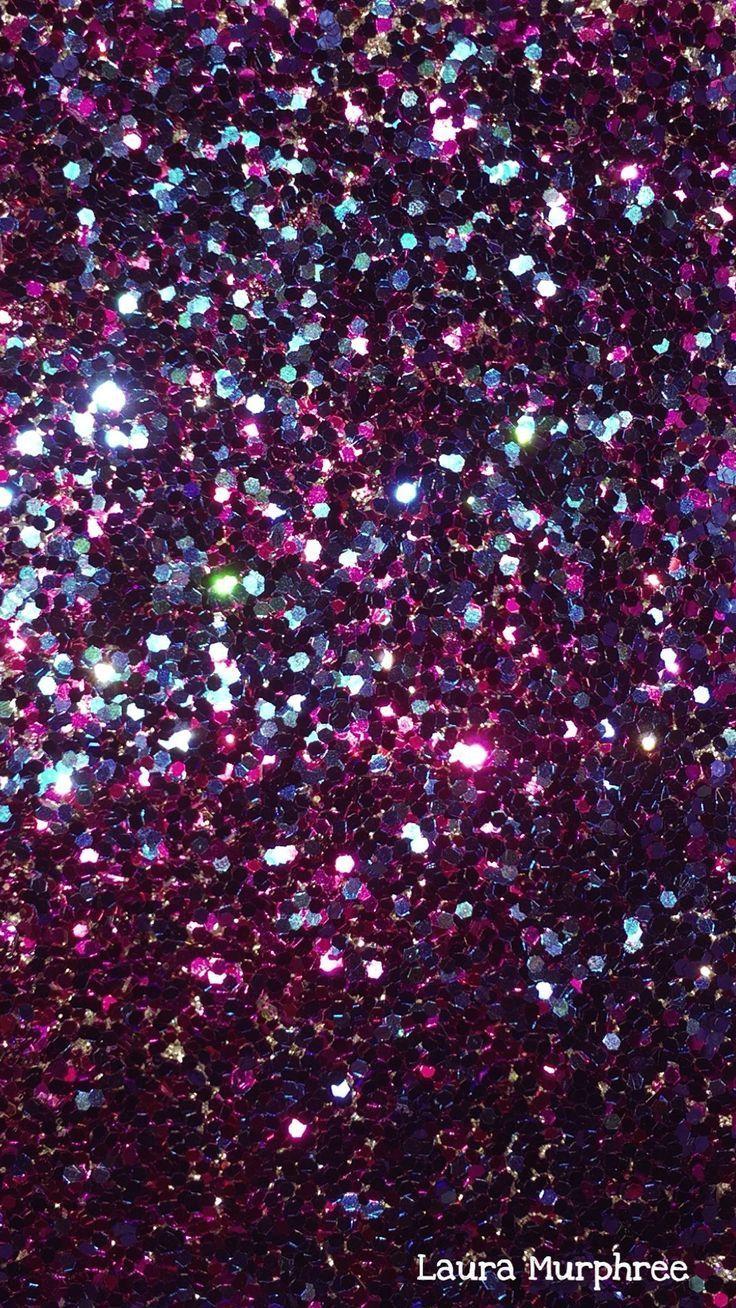 Glitter phone wallpaper colorful sparkle background pink purple blue