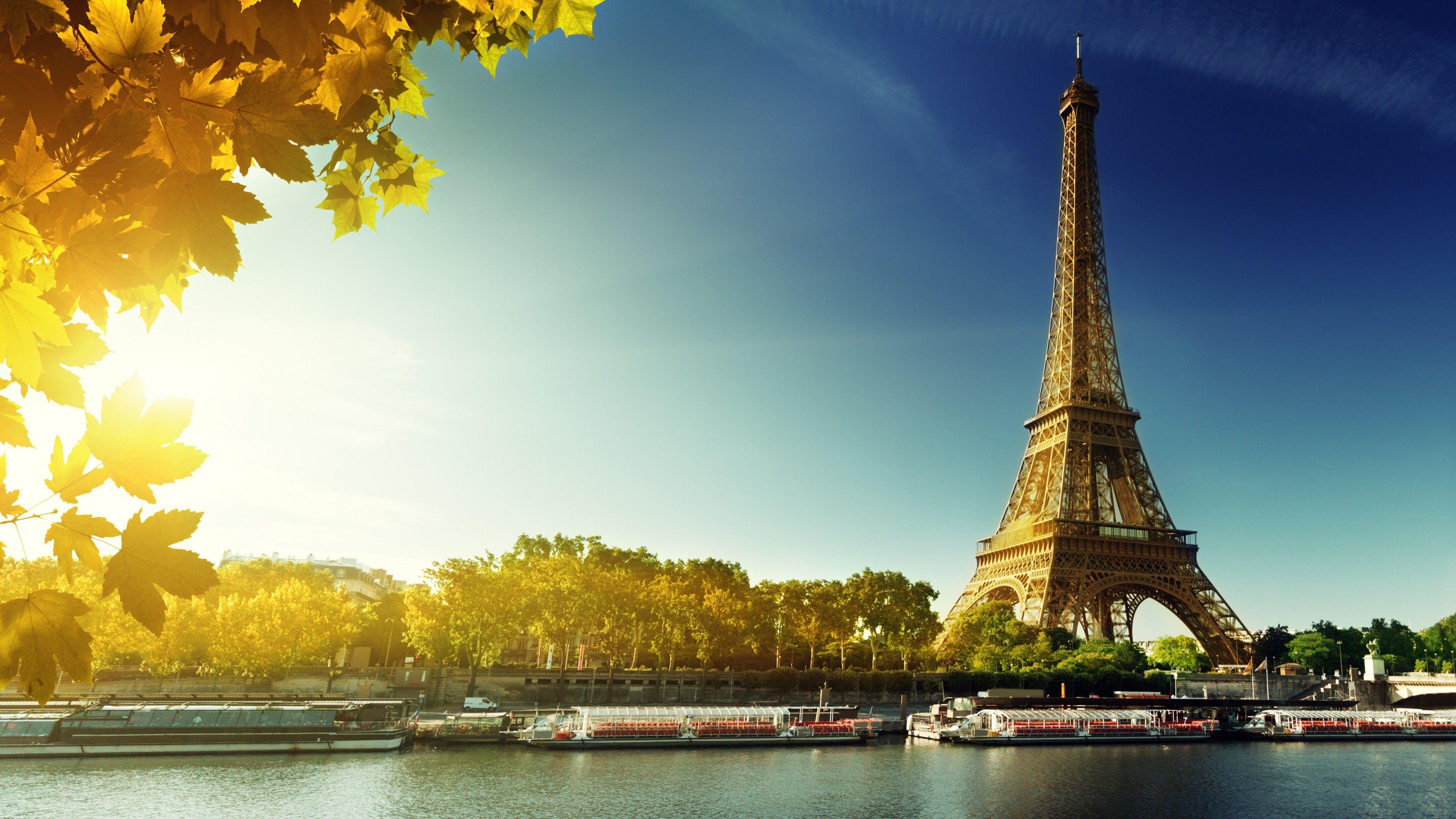 Wallpaper Paris, Eiffel Tower, France, autumn, travel