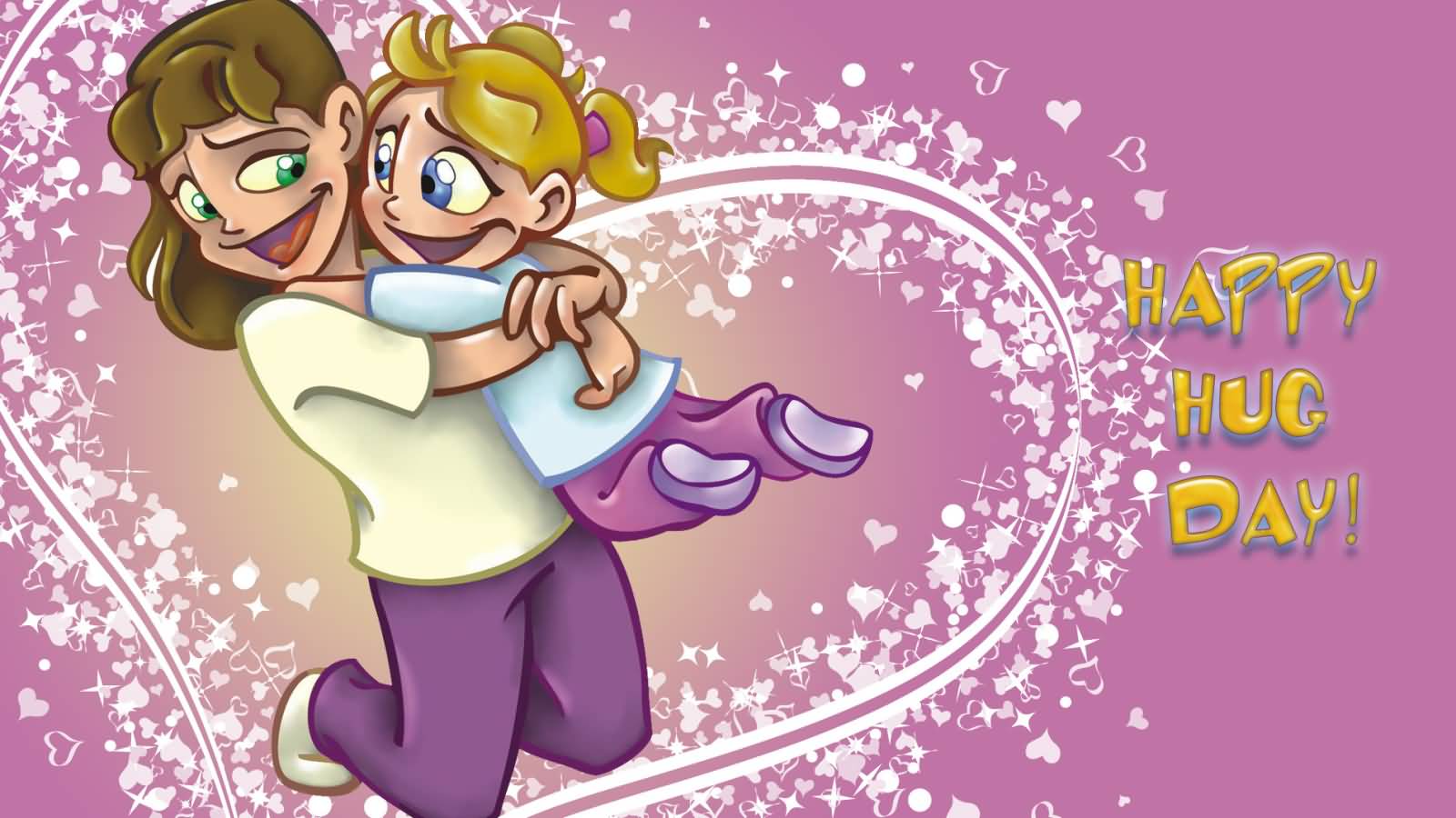 Happy Hug Day Greeting Card Picture And Image