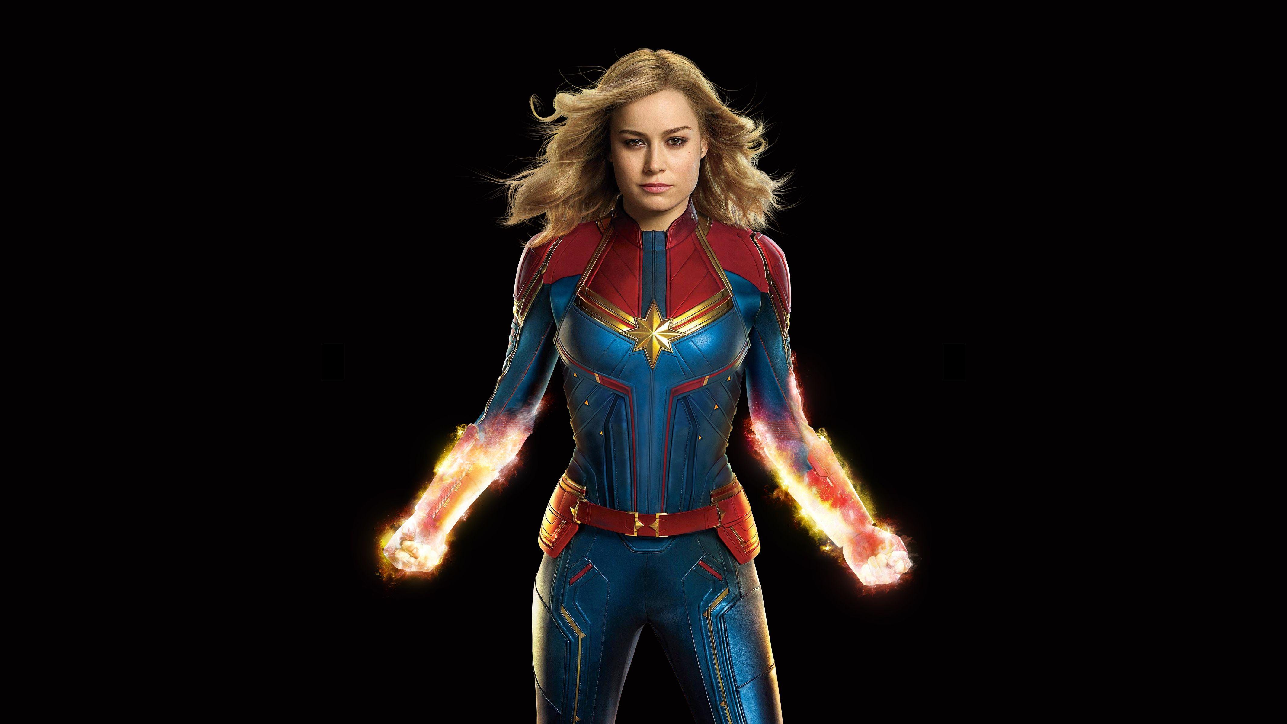 Wallpaper Captain Marvel, Brie Larson, 4K, Movies