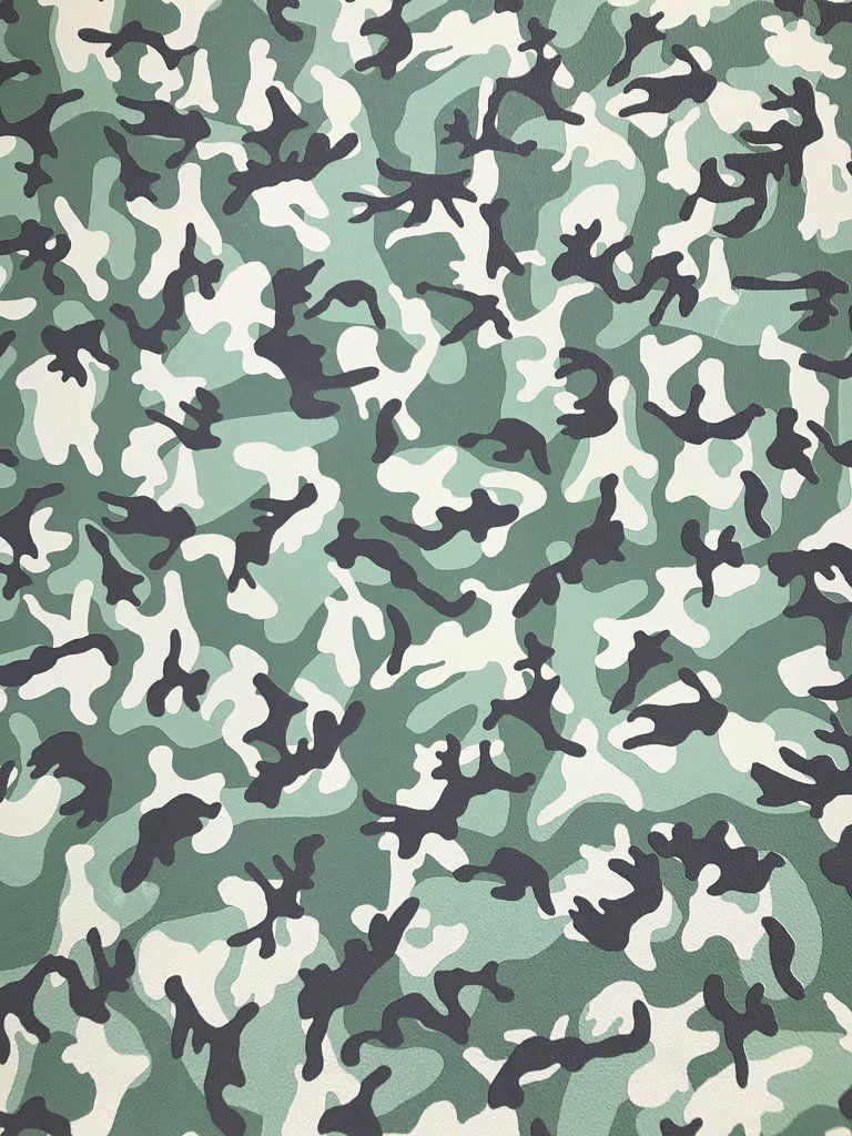 Sweet & Cool Camouflage Green Wallpaper