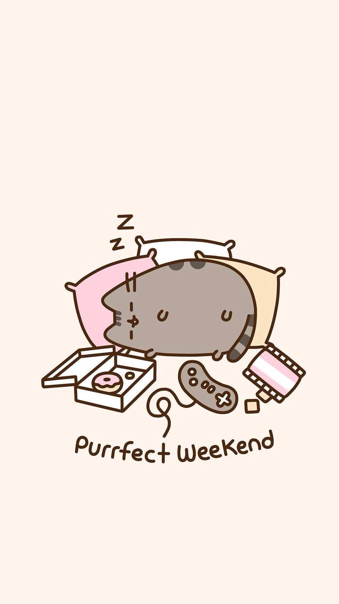 Kawaii Pusheen Wallpapers Wallpaper Cave