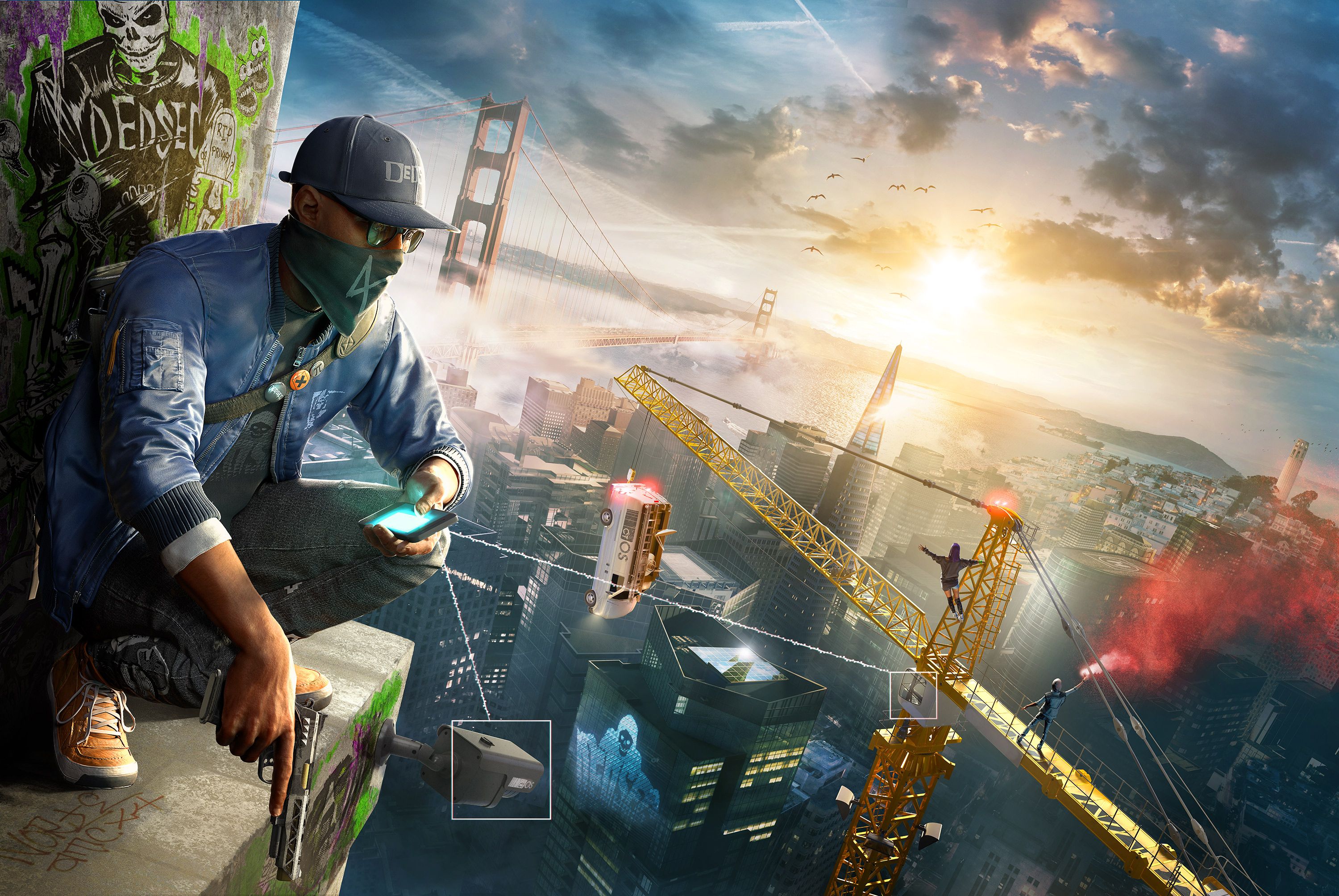 Wallpaper Watch Dogs 2, 2016, PC, PS4, Xbox, Games