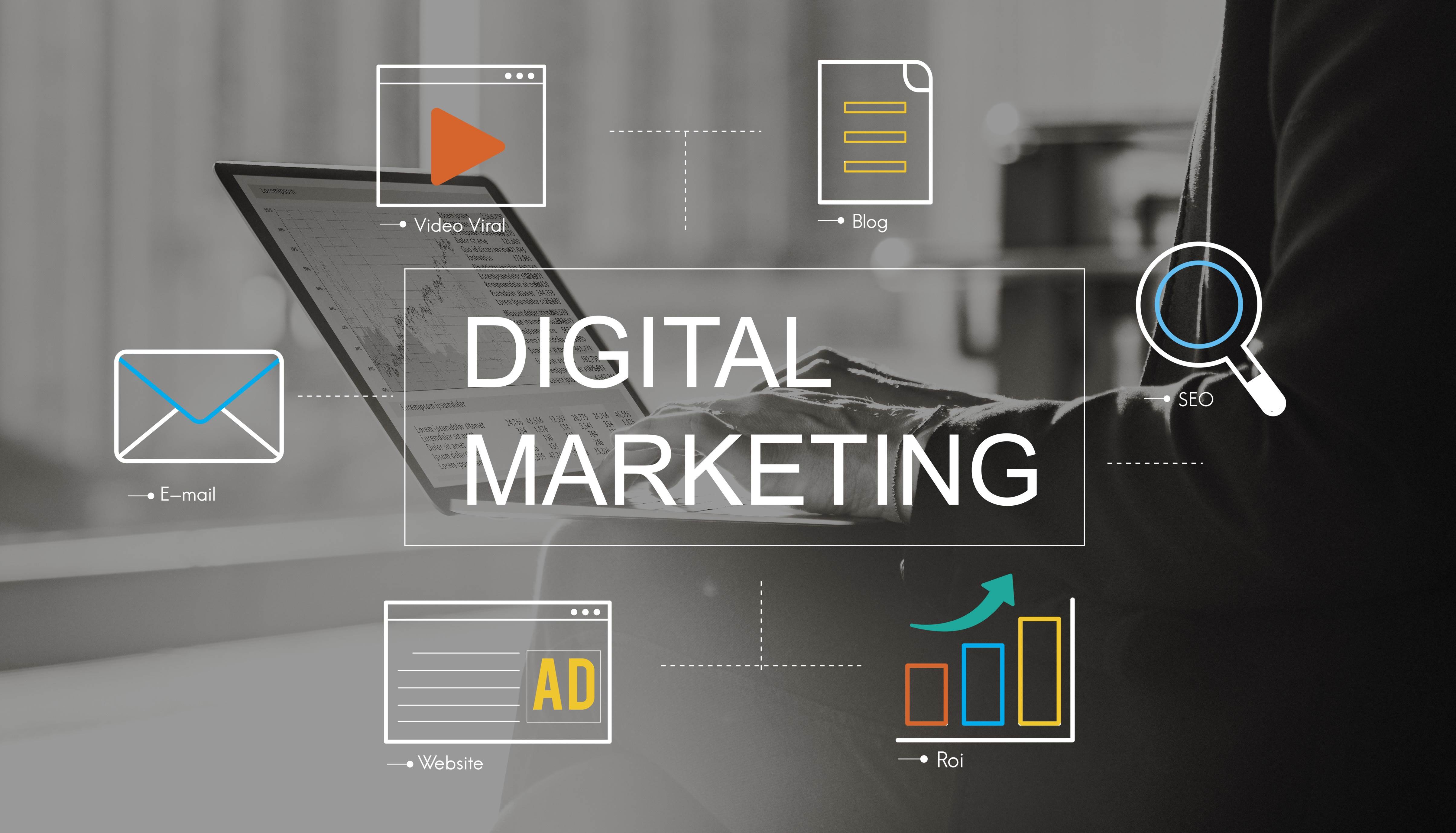 Digital Marketing Media Technology Graphic Wallpapers