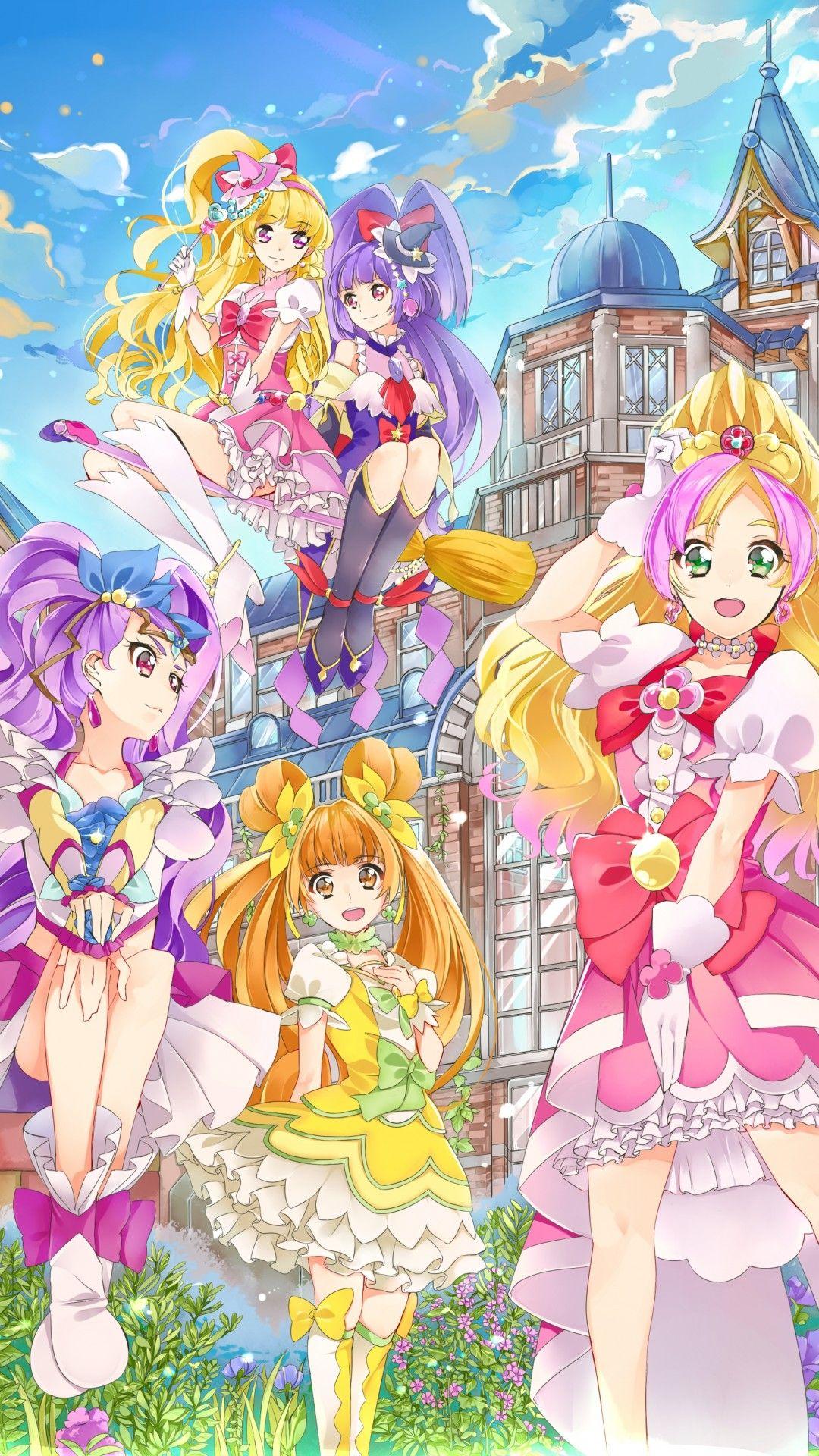 Download 1080x1920 Anime Girls, Magical, Dress, Mahou Tsukai Precure
