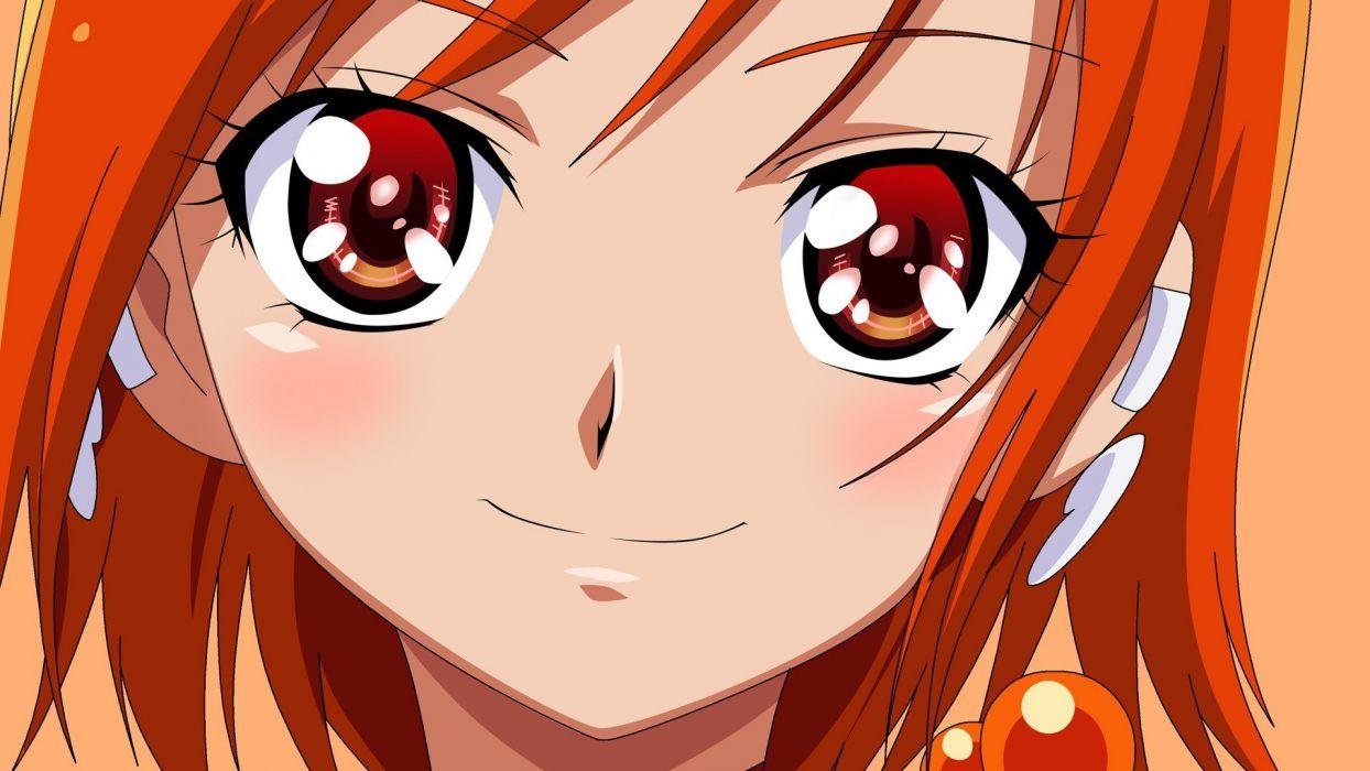 Redheads Pretty Cure orange eyes anime girls Smile Precure Precure Hino Akane Cure Sunny wallpaperx1080