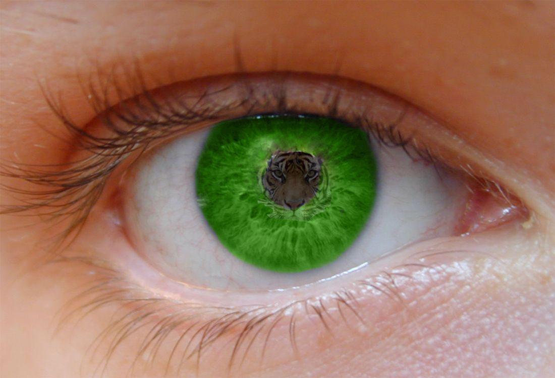 Green Eye Wallpaperx750