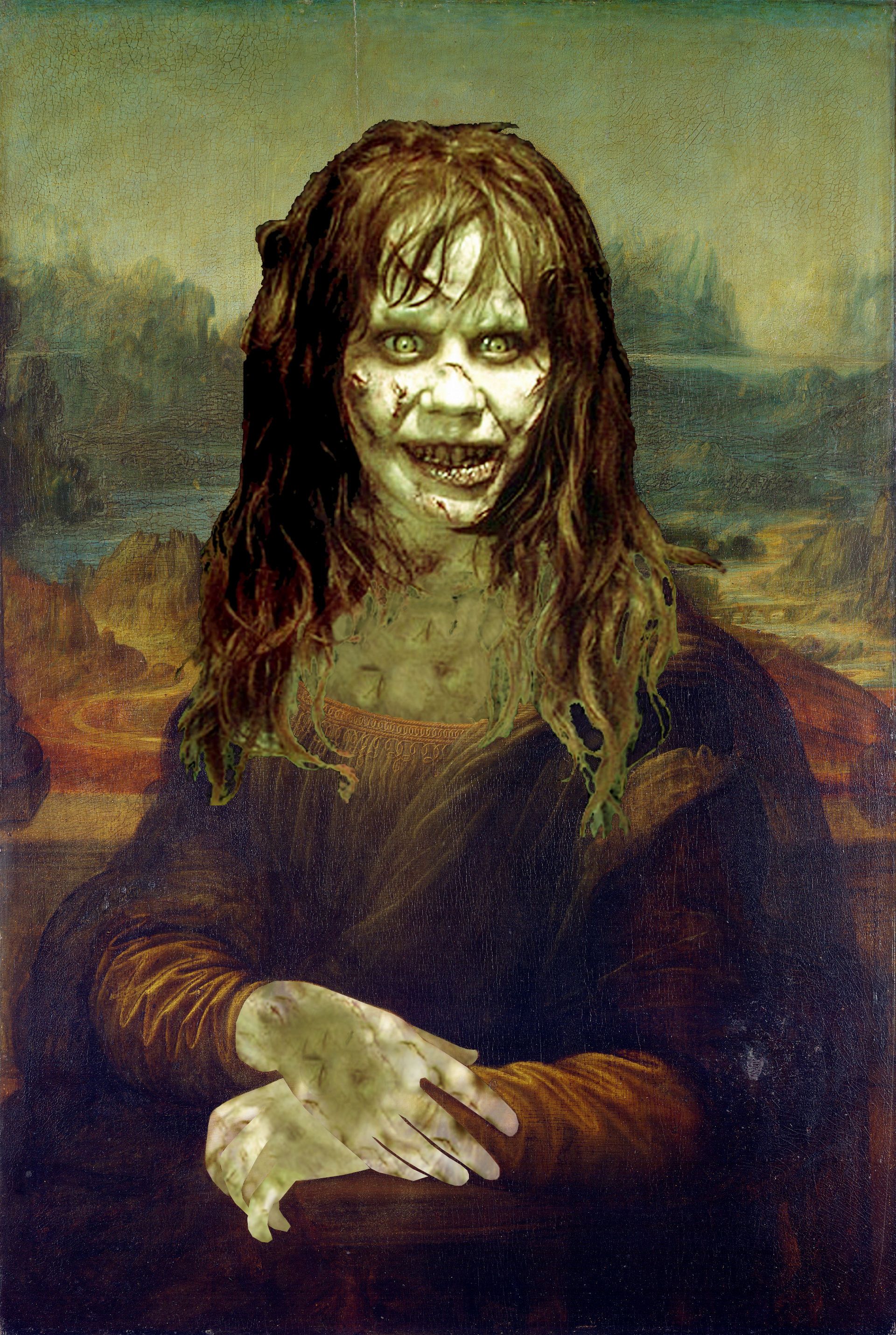 The Exorcist image Mona Lisa Leonardo da Vinci HD wallpaper