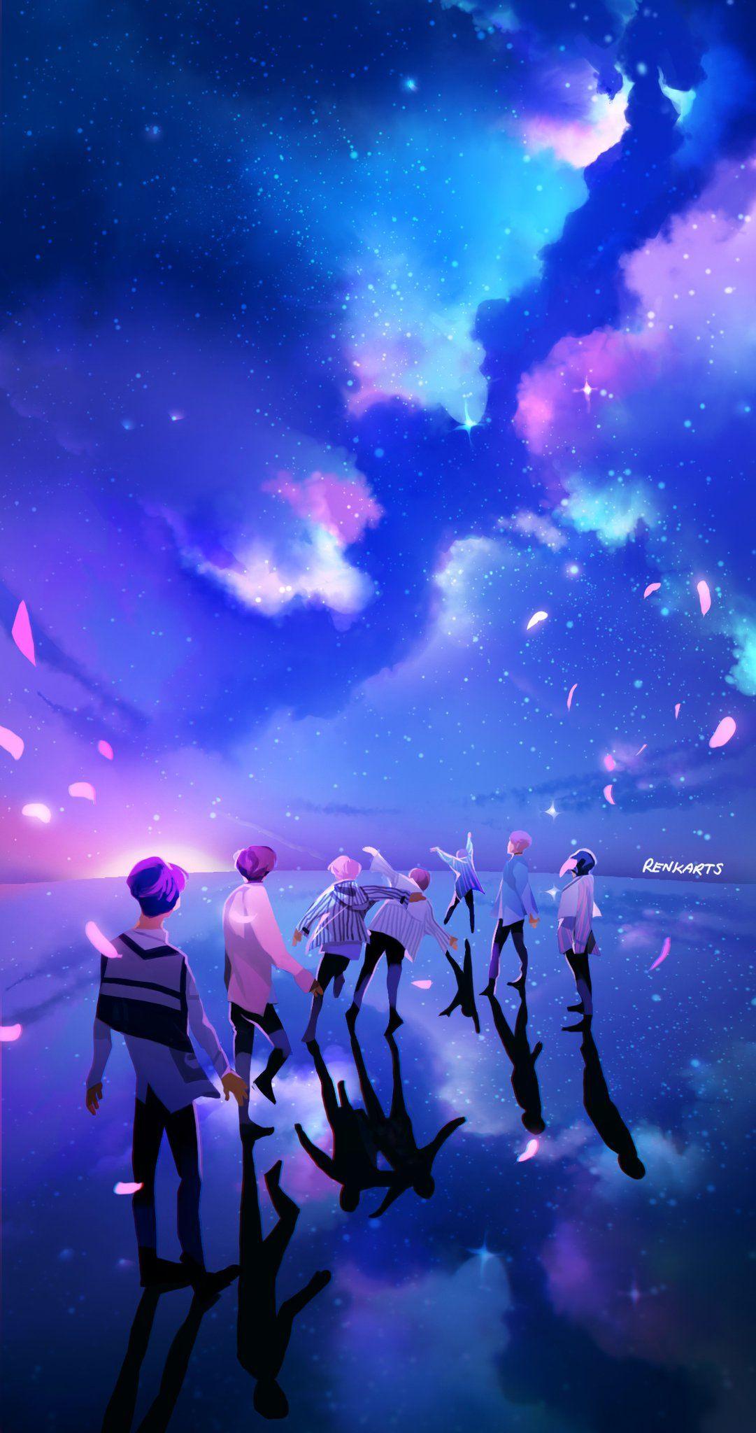 BTS Anime Galaxy Wallpapers - Wallpaper Cave