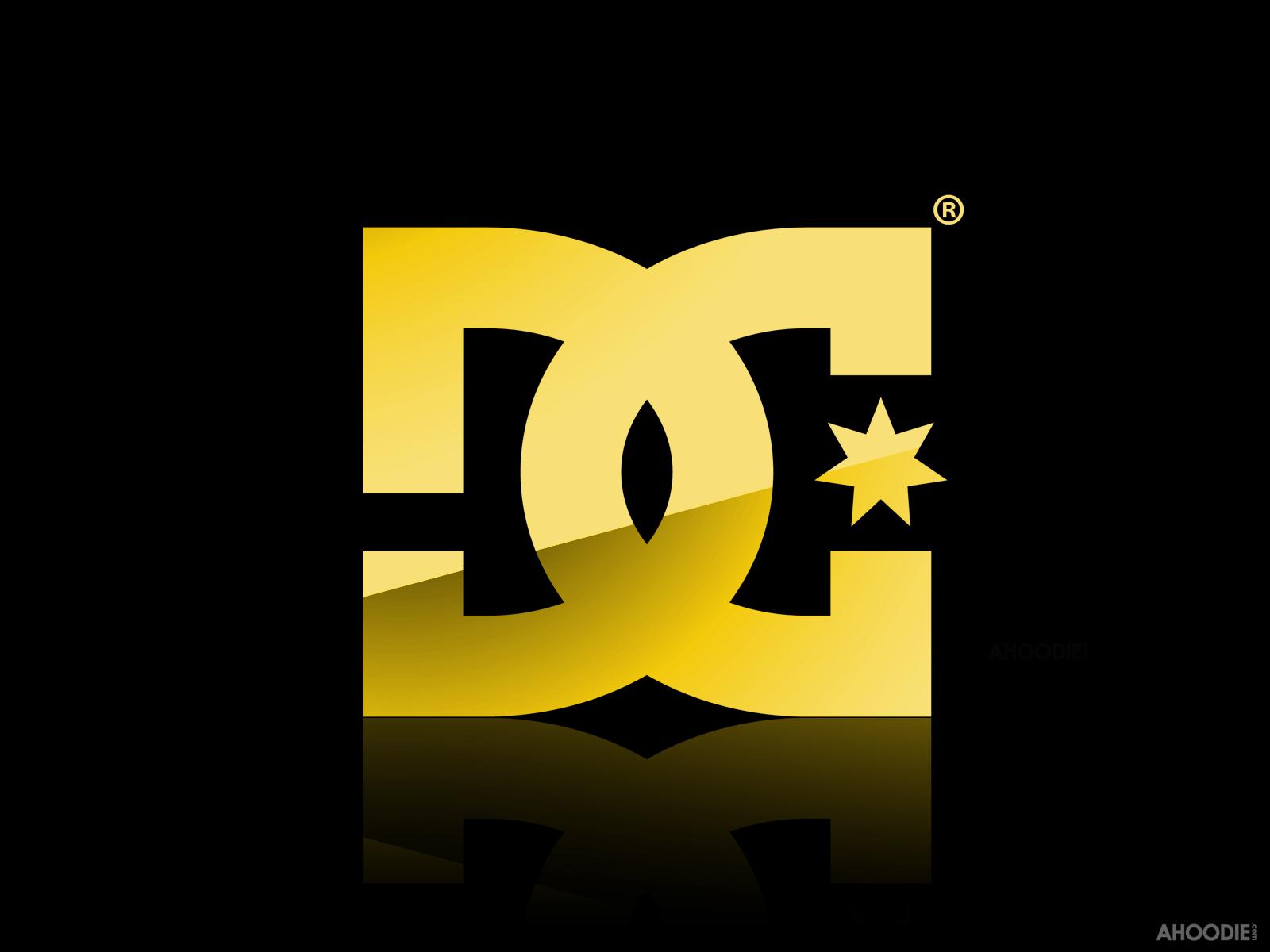 DC Shoes Gold Logo in Black Wallpaper HD