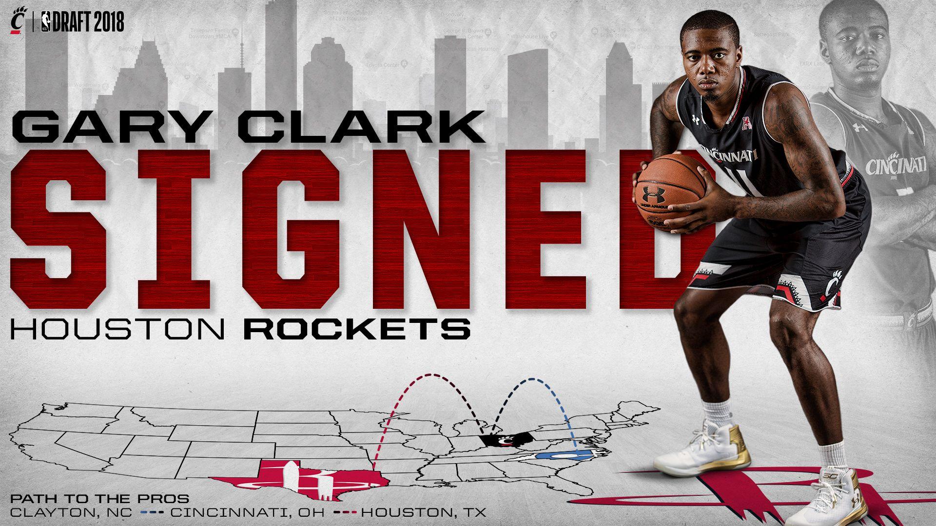 Clark Signs with Houston Rockets of Cincinnati Athletics