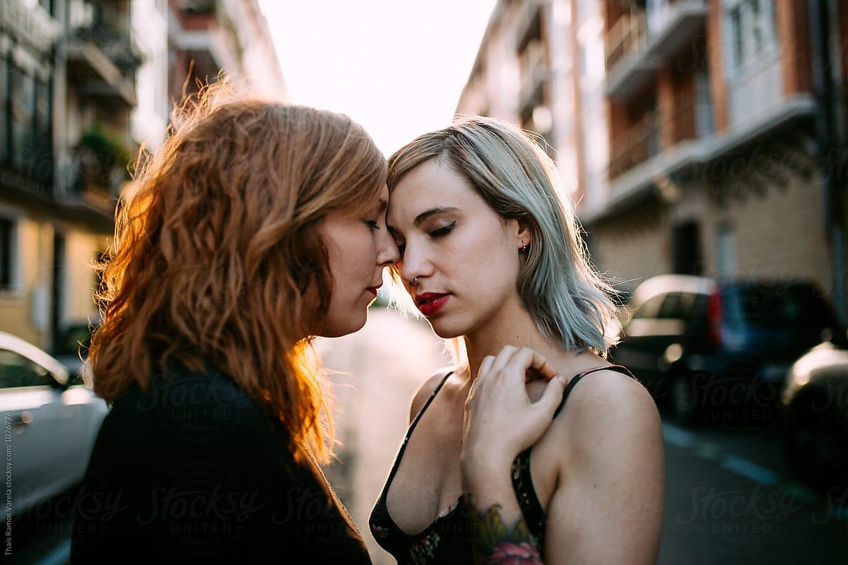 Romantic Lesbian Couple