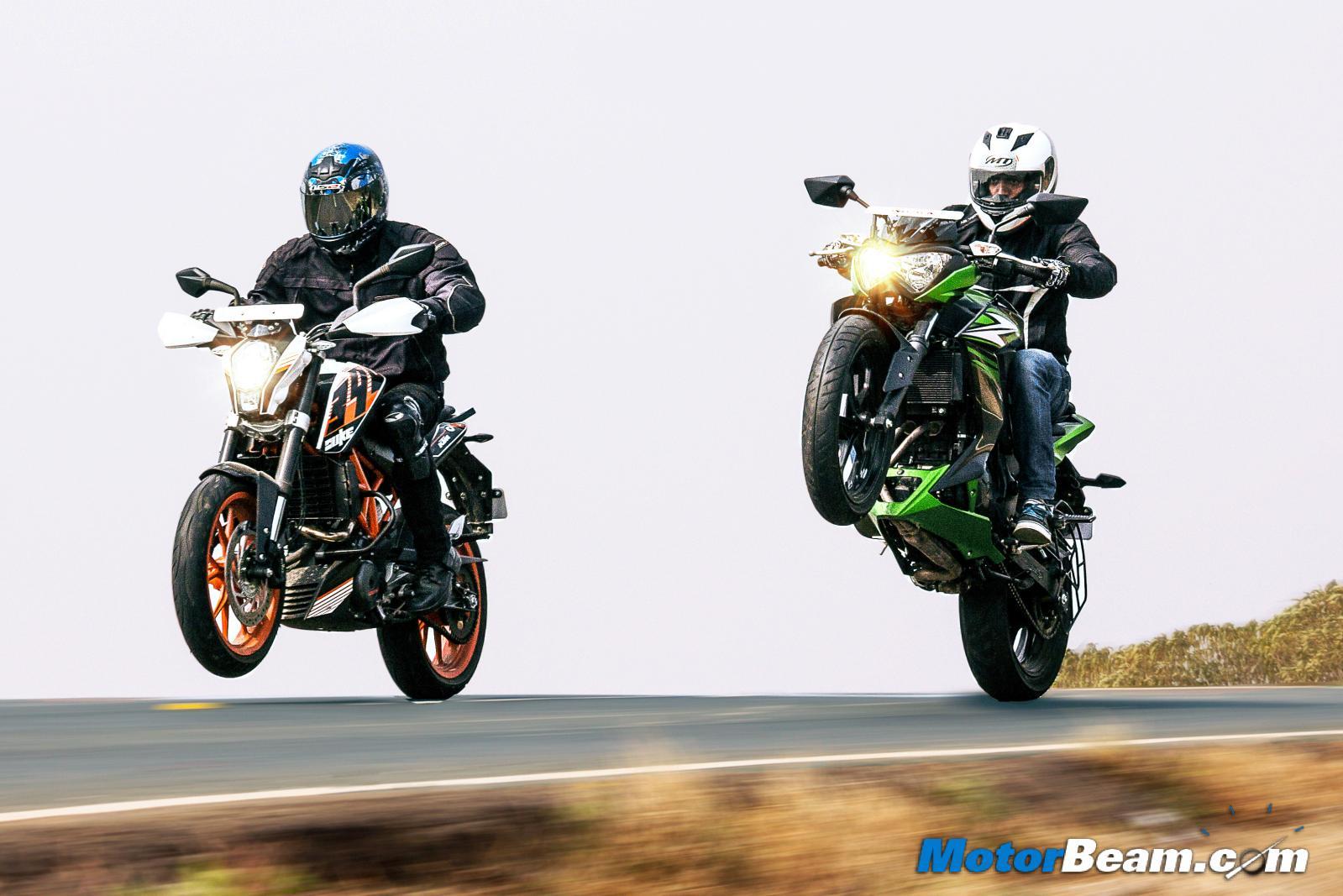 Kawasaki Z250 vs KTM Duke 390 Comparison Review