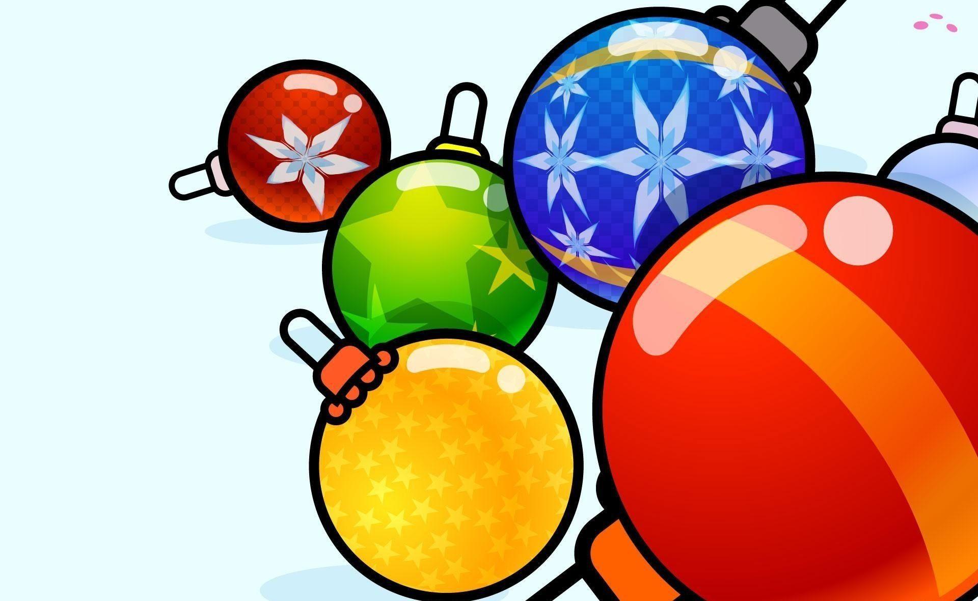 Christmas Decorations Balloons Diversity Wallpaper Photo and Image