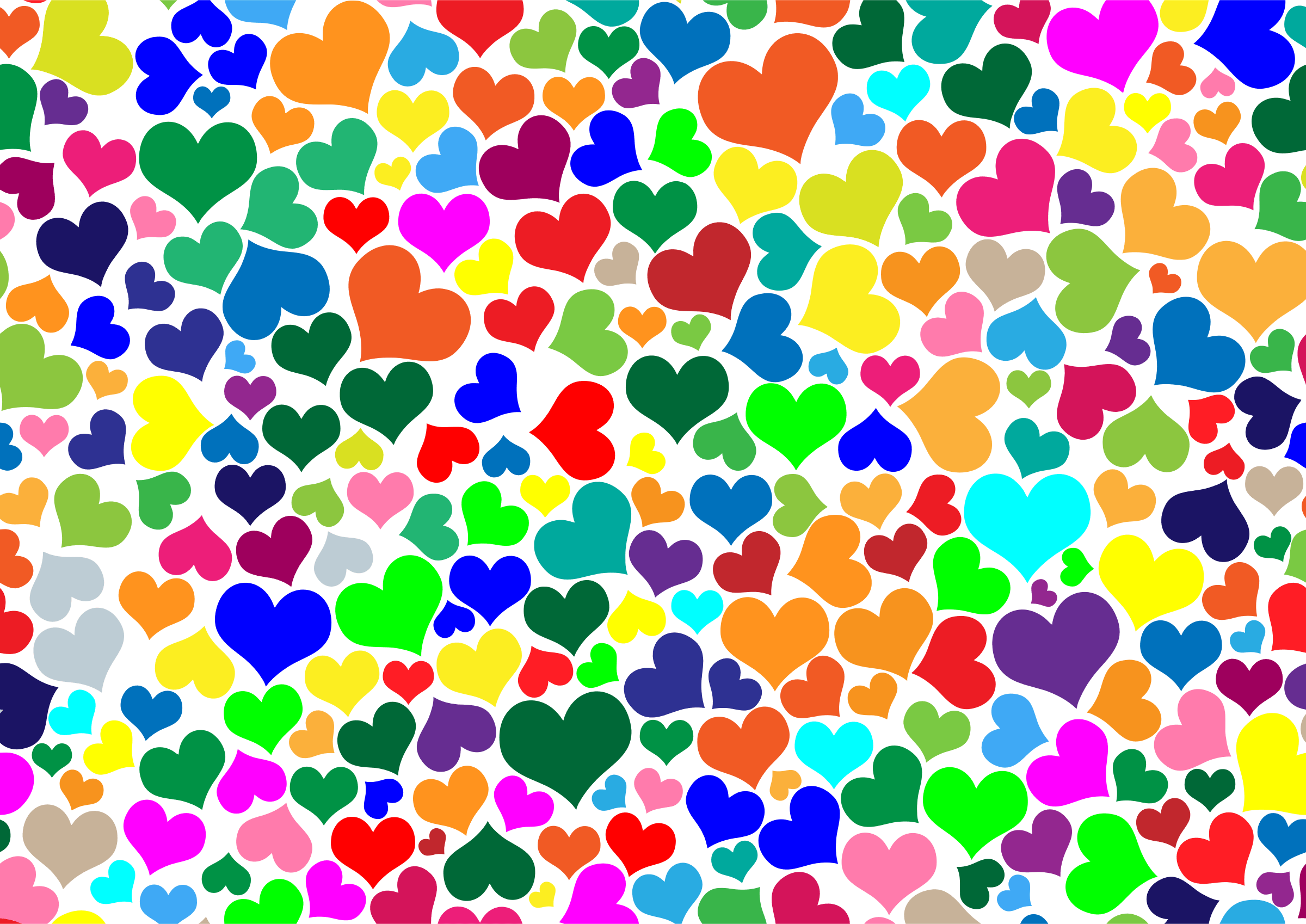 Clipart Hearts Background