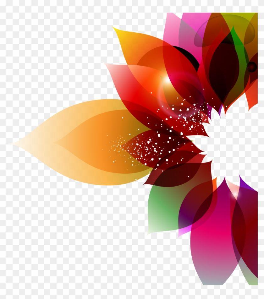 Color Flower Abstract Art Floral Design Colorful Background