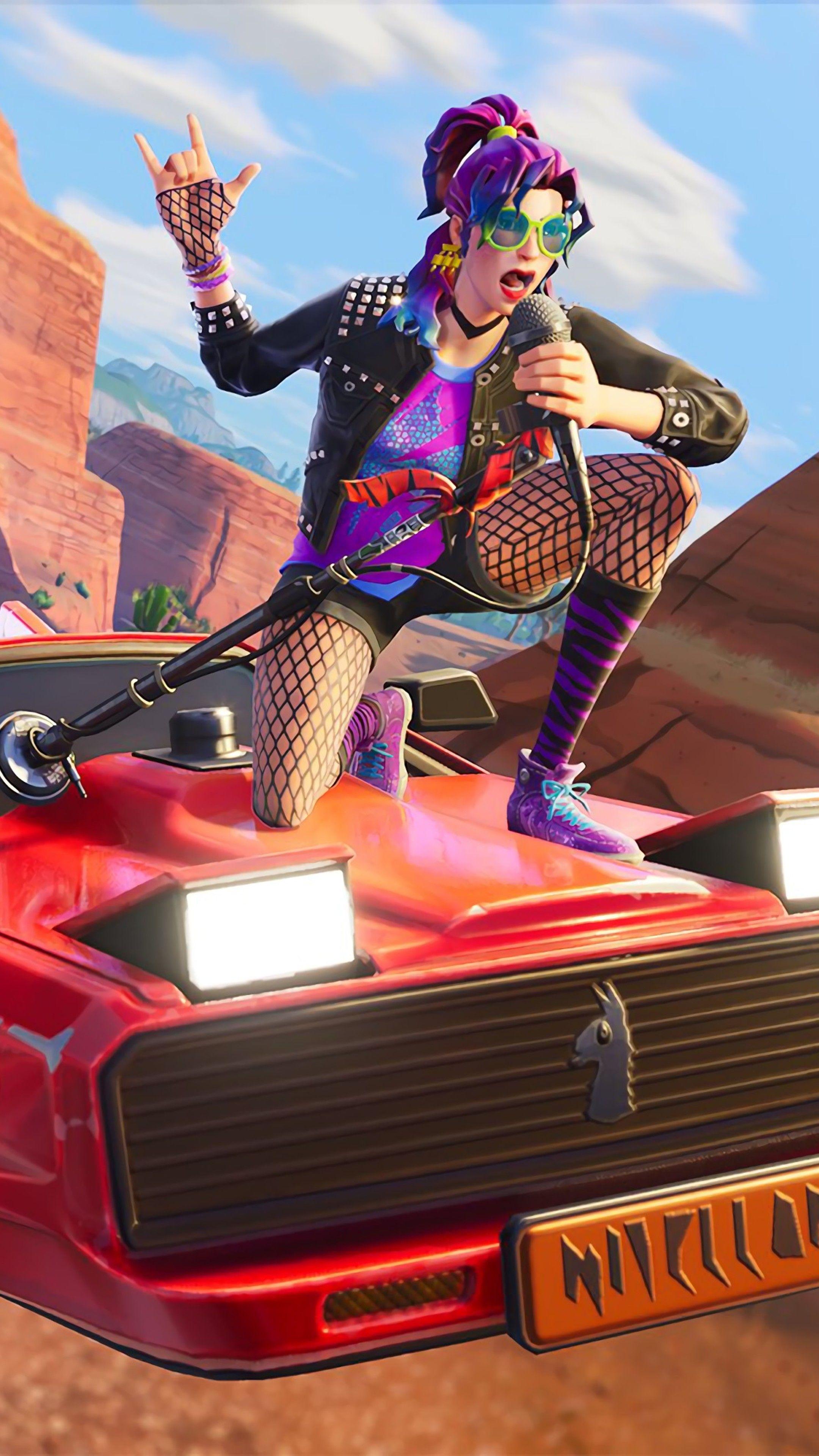 2160x3840 Stage Slayer And Synth Star Fortnite Battle Royale Sony.