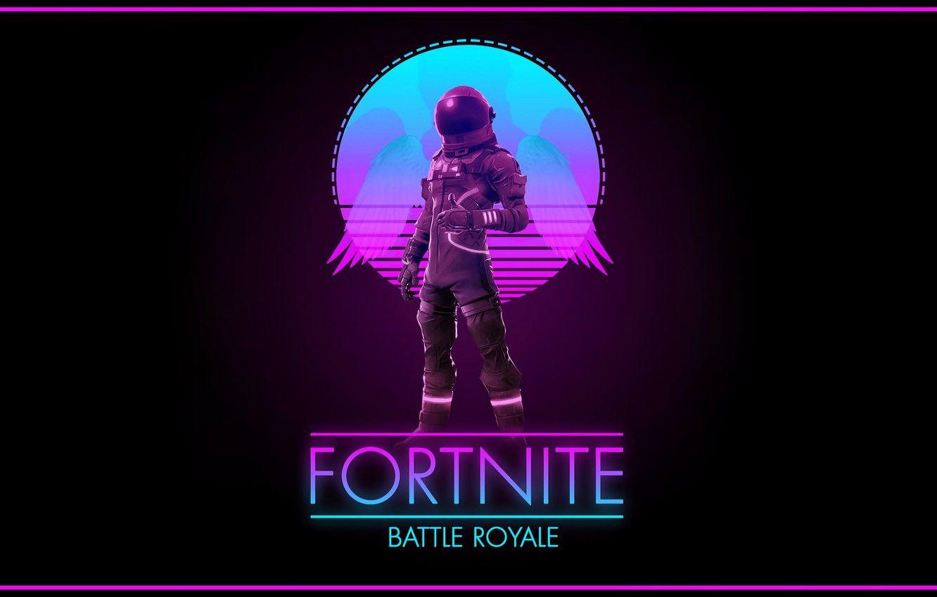 Wallpaper Music, Background, Art, Synth, Fortnite, Retrowave