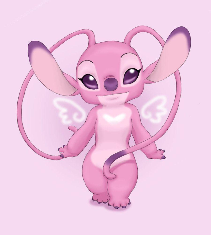 Stitch on Pink Background w Stars Sticker for Sale by jaders567  Redbubble
