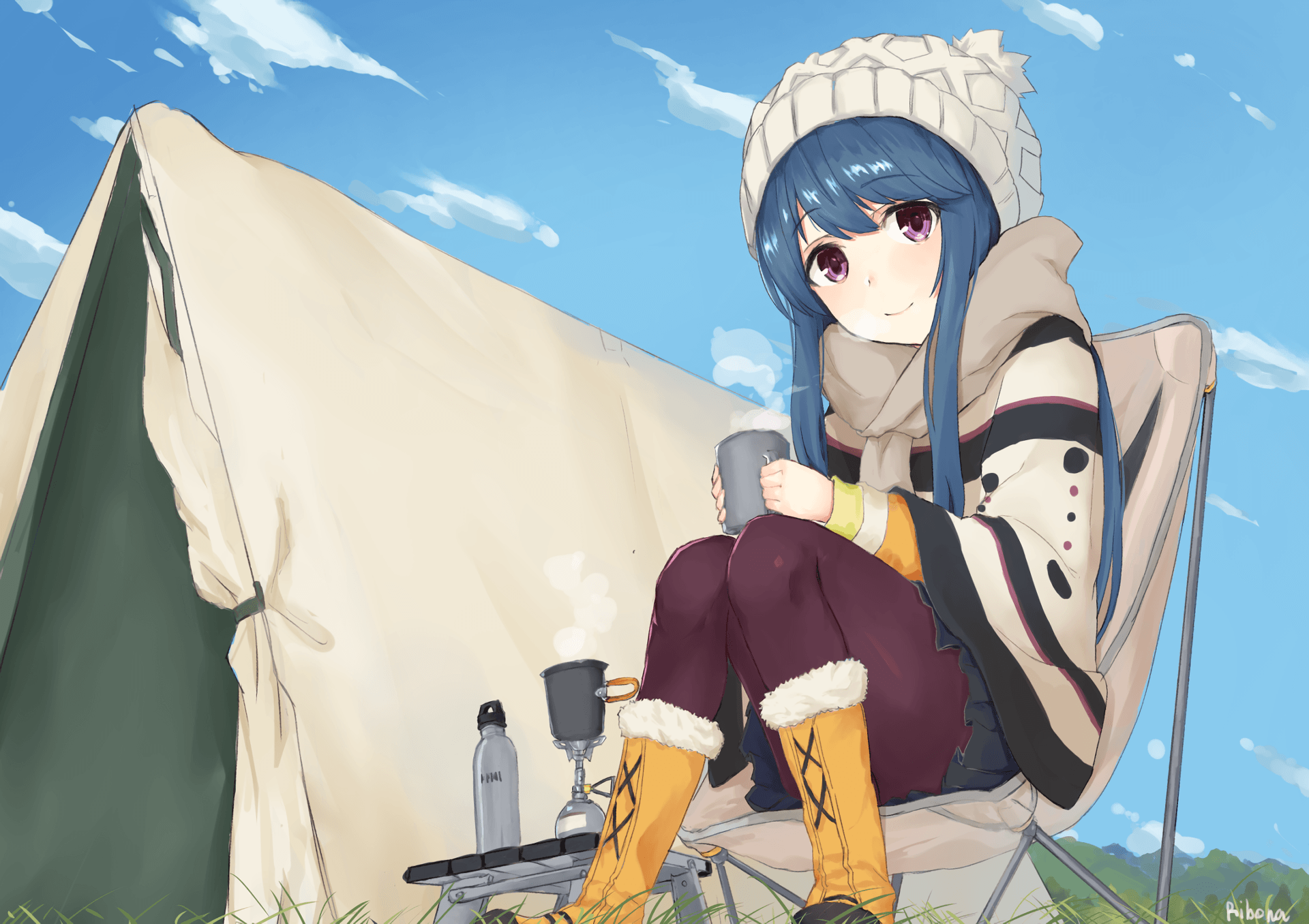 Laid Back Camp HD Wallpaper