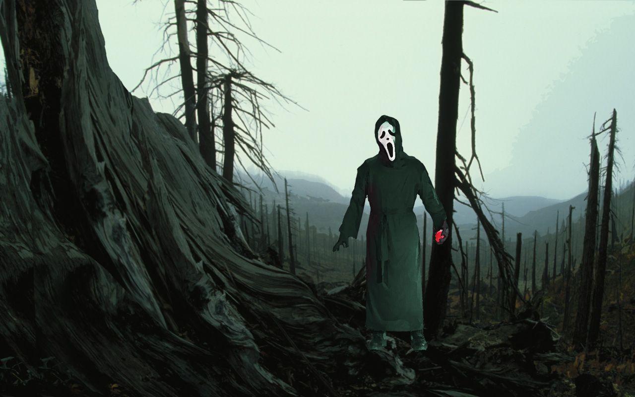 Dead forest scream, 1280 x 800pix wallpaper Surreal Art, 2D Digital Art
