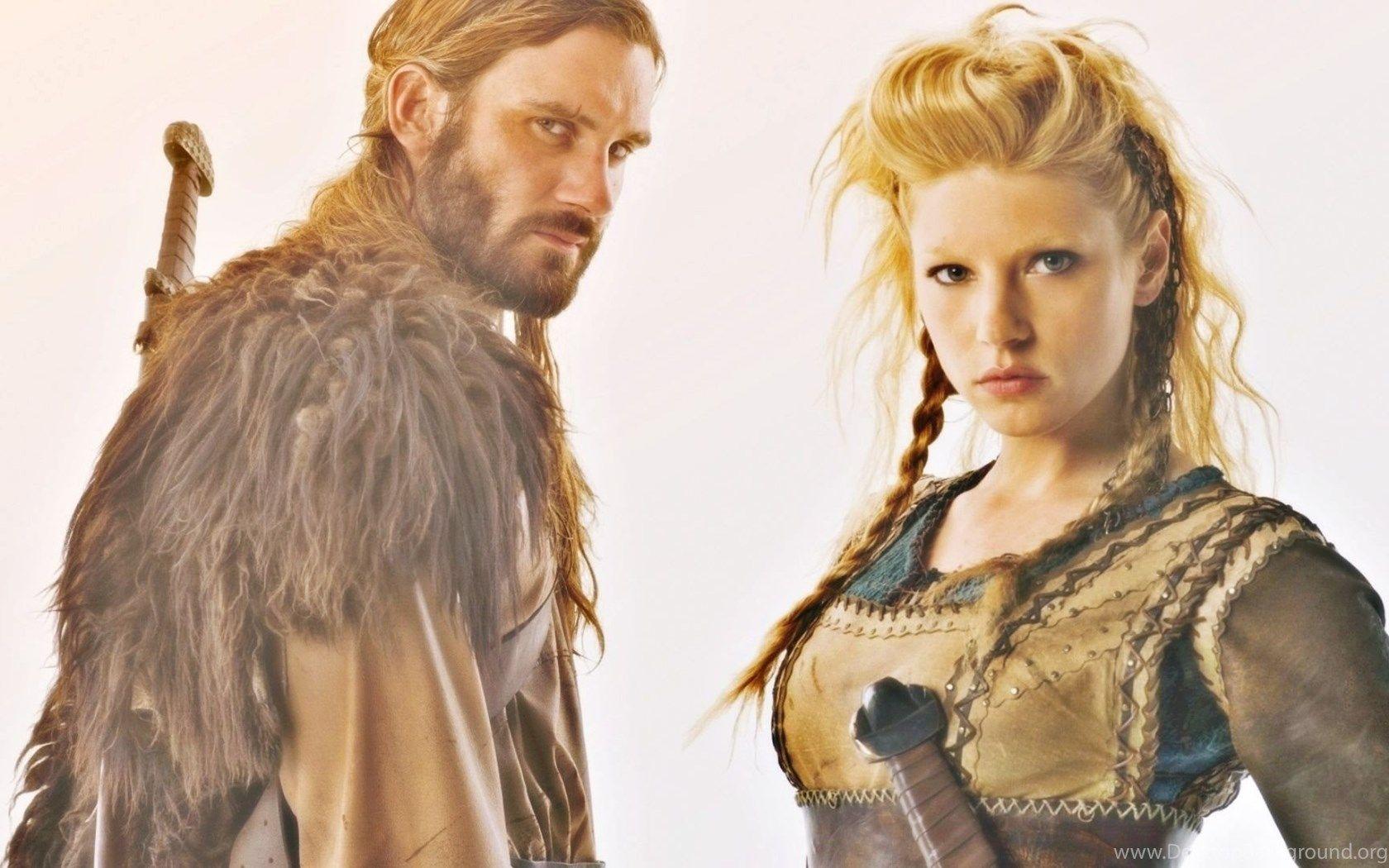 Rollo & Lagertha Vikings (TV Series) Wallpaper