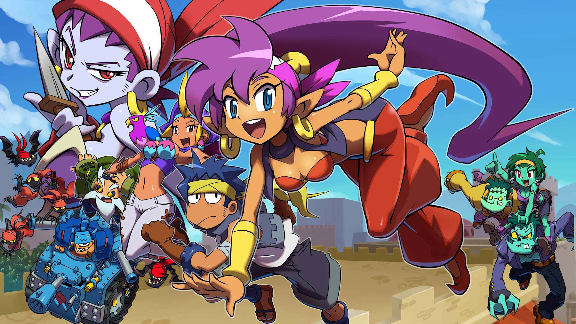 Shantae and friends. Wallpaper from Shantae and the Pirate's Curse