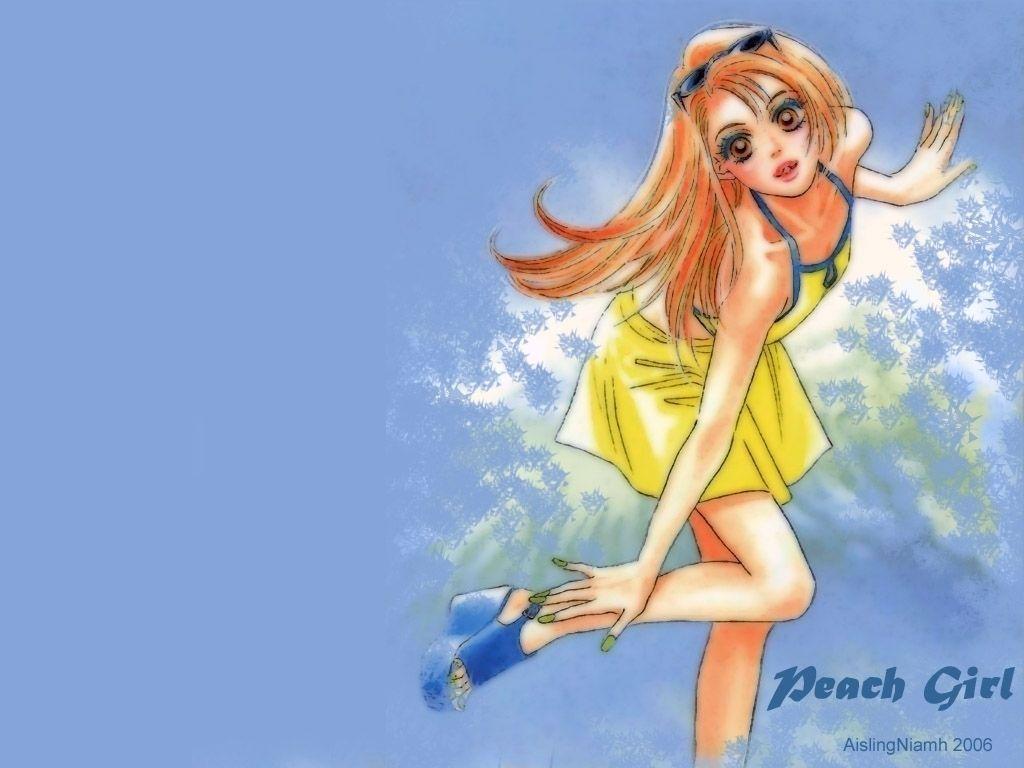 Peach Girl image Blue HD wallpaper and background photo