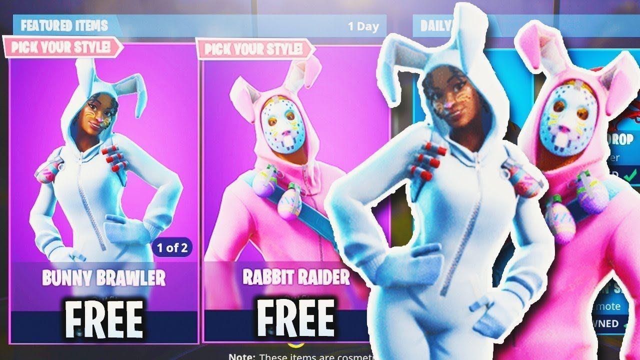 NEW EASTER SKINS UPDATE in Fortnite! Rabbit Raider + Bunny Brawler