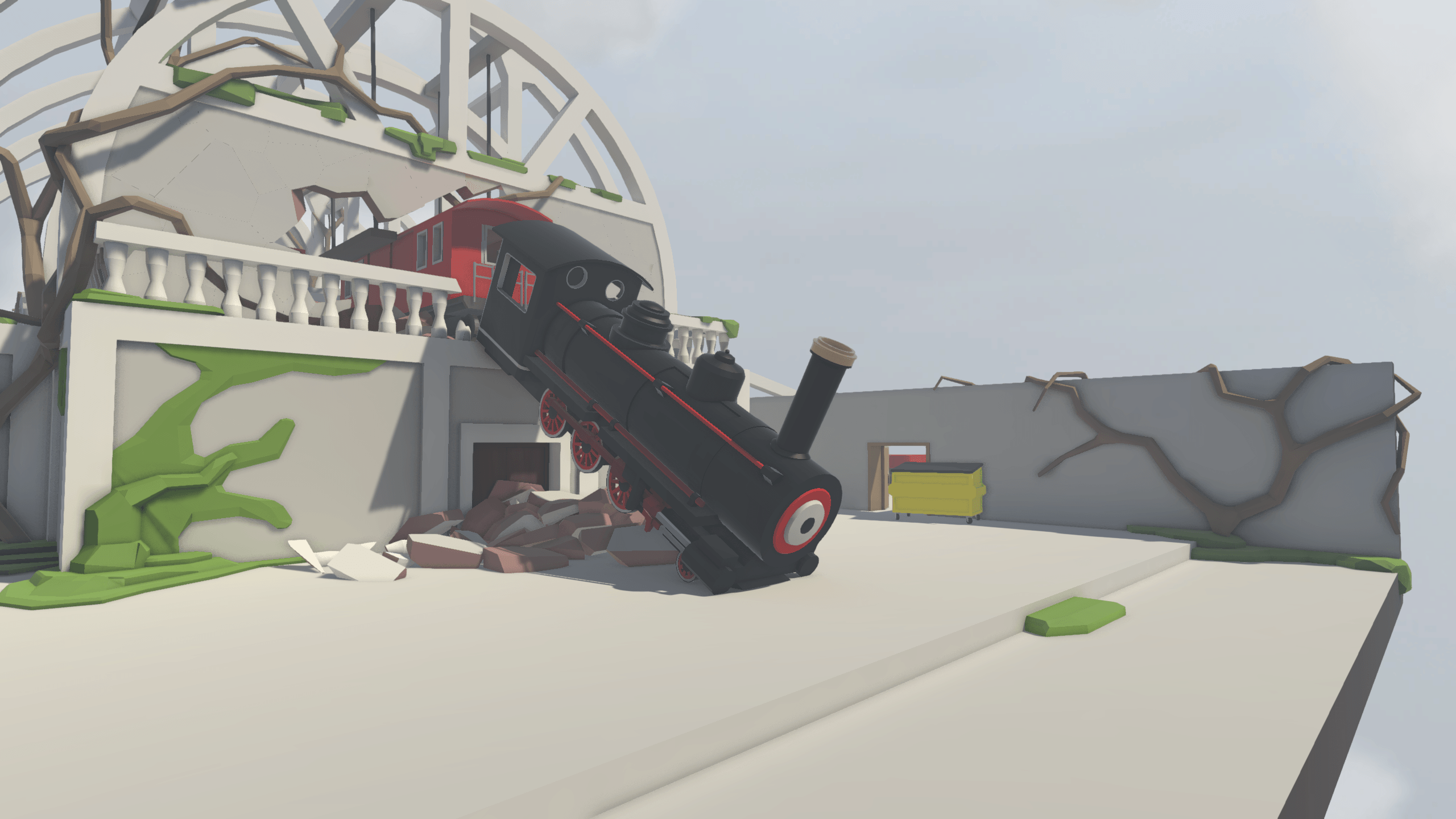 Human fall flat карта с поездом