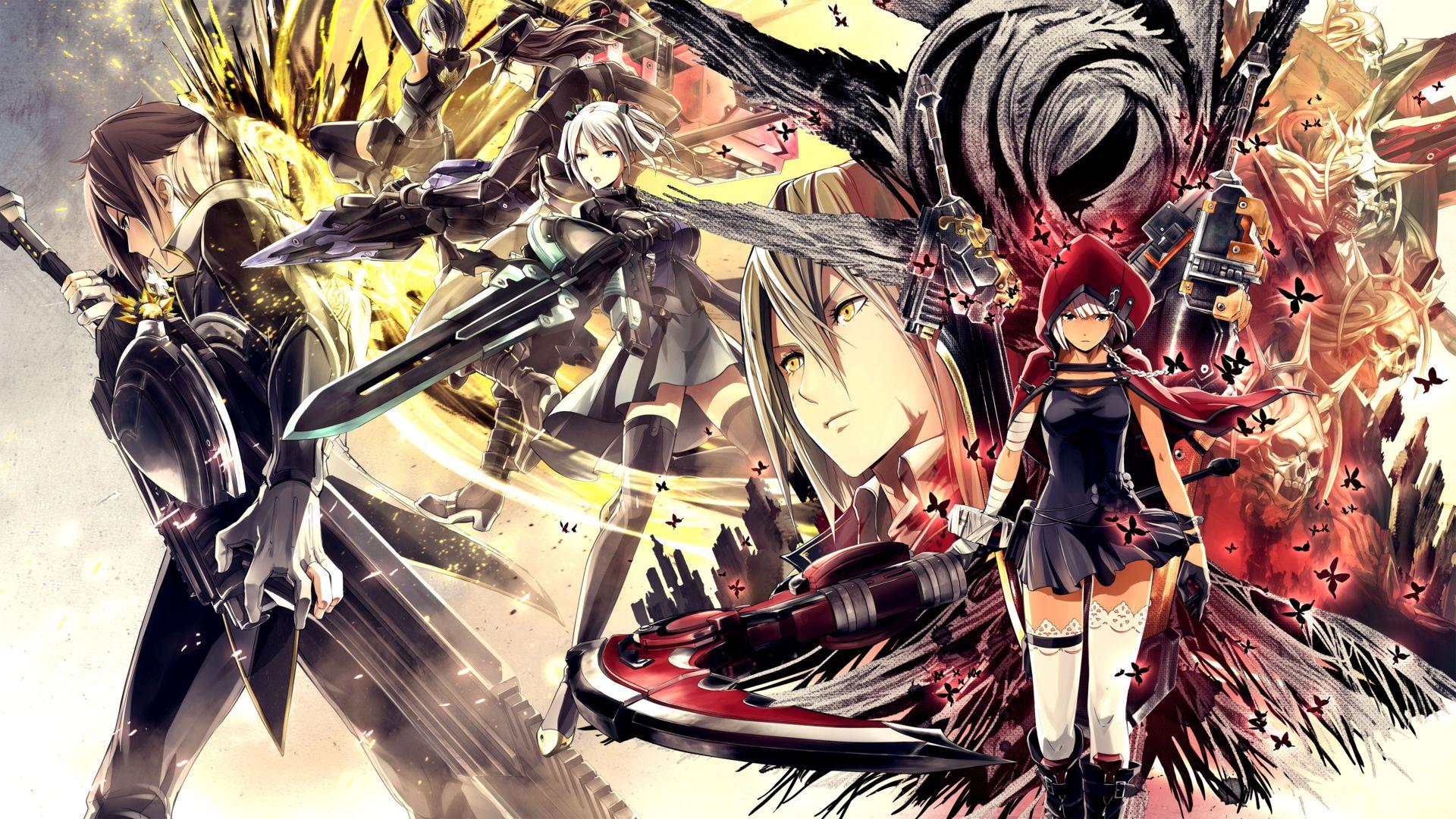 Characters from God Eater 2: Rage Burst. Wallpaper from God