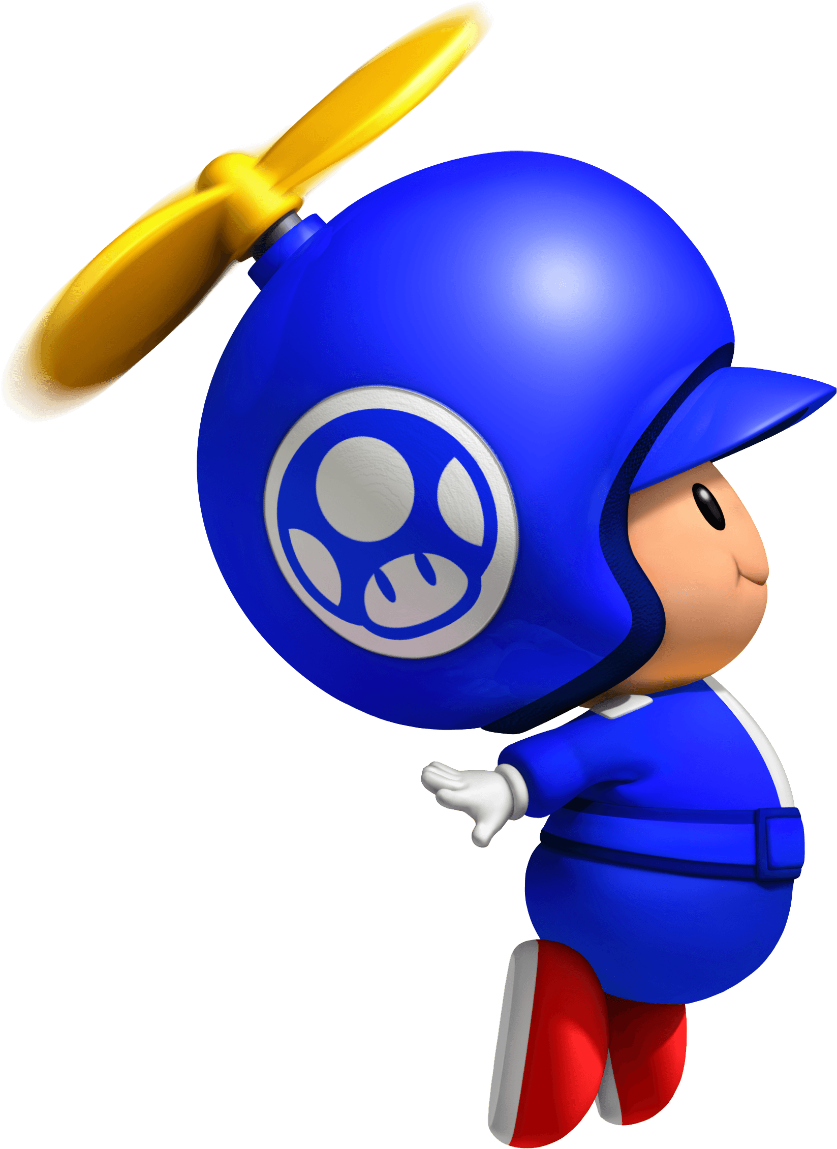 Blue Propeller Toad. Toad. Super Mario, Super Mario