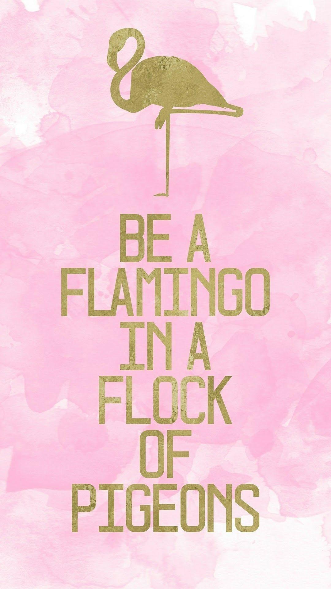 Be a flamingo. Quotes. Flamingo, Wallpaper and iPhone