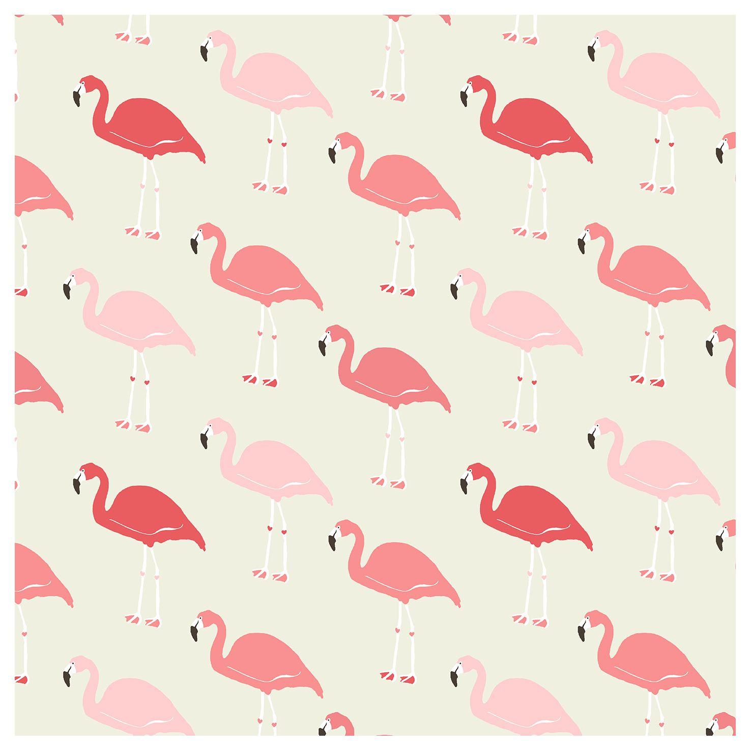 Fabulous Flamingo Wallpaper Glam Pad
