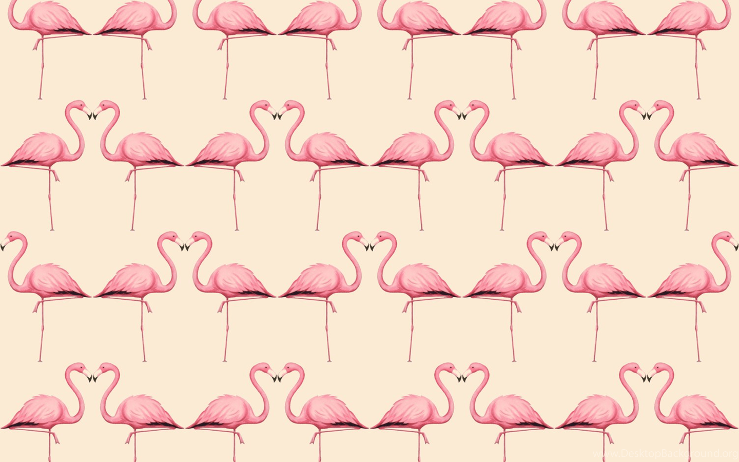 Flamingo In Peach And Pink Wallpaper Trinetollefsen Spoonflower