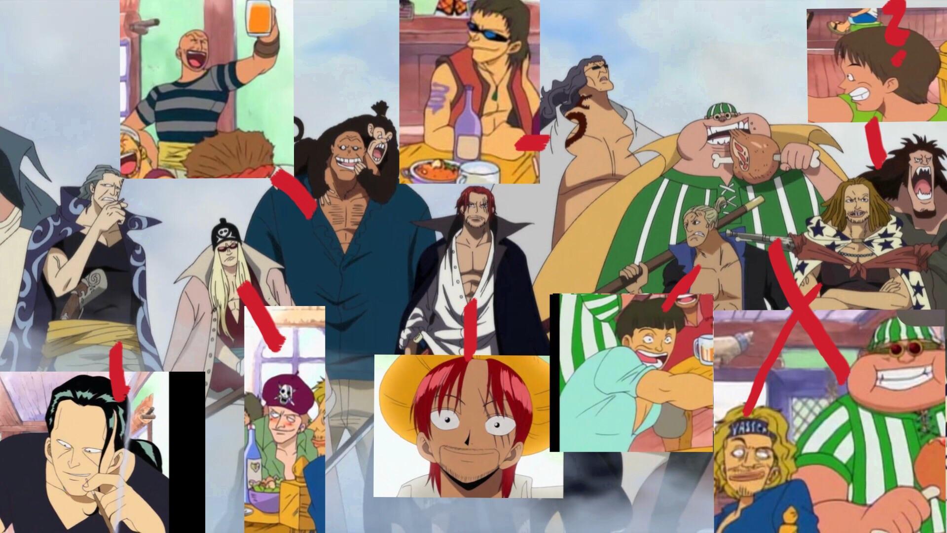 Shanks Crew / before & after !?