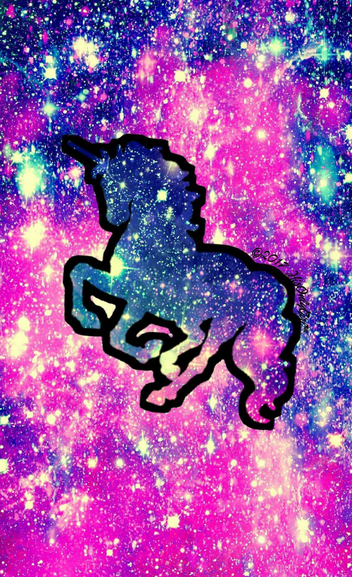 Galaxy Glitter Rainbow Galaxy Kawaii Face Unicorn Wallpaper