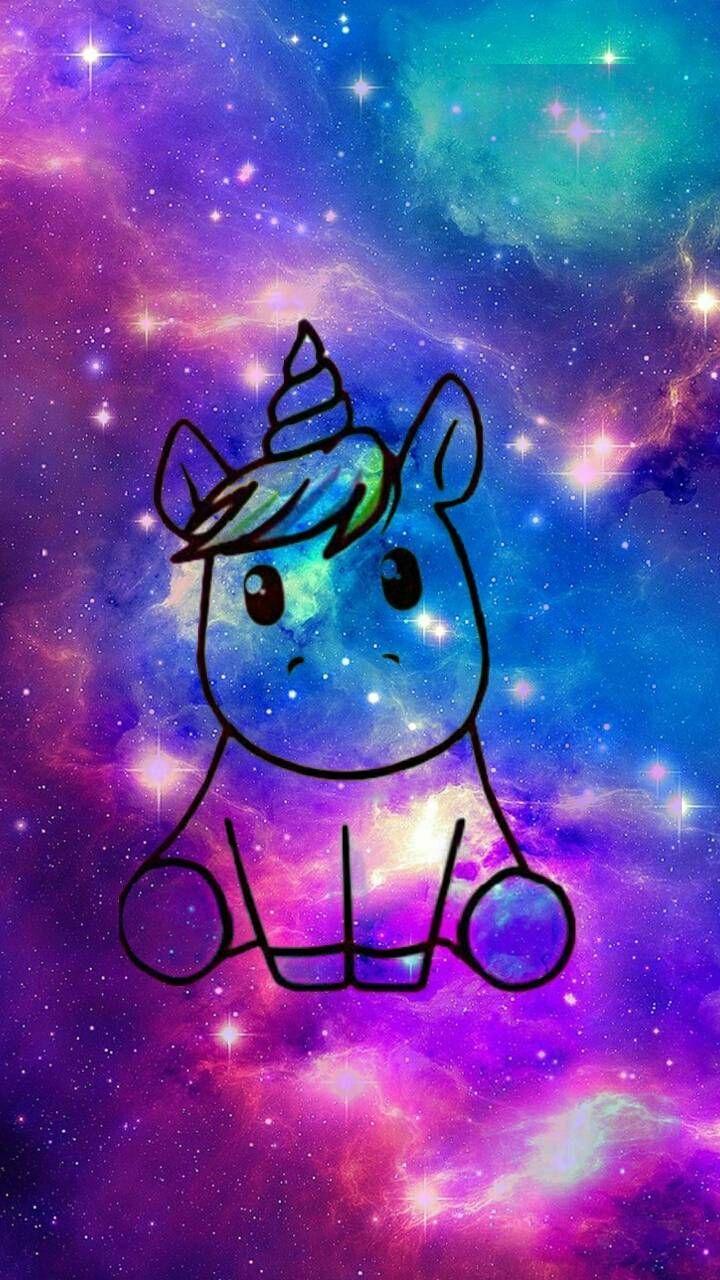 Cute Rainbow Galaxy Background