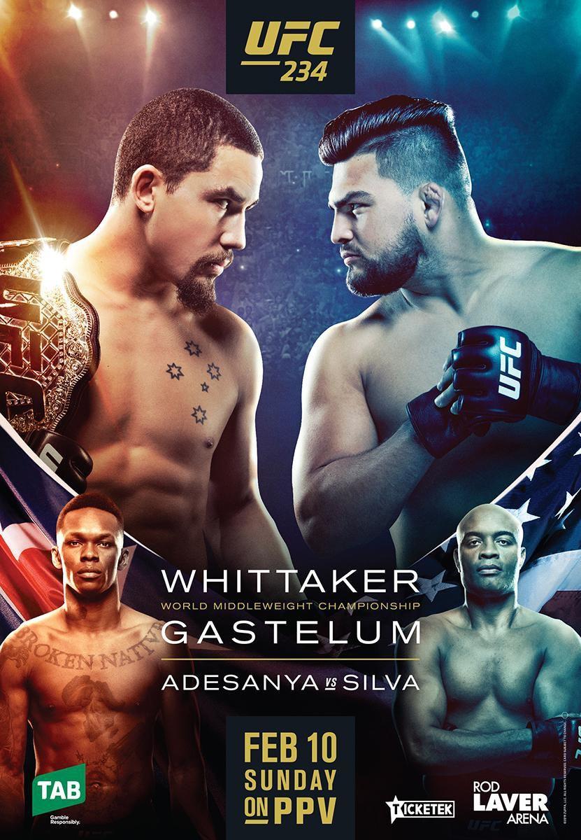 Pic: UFC 234 poster drops for 'Whittaker vs Gastelum'