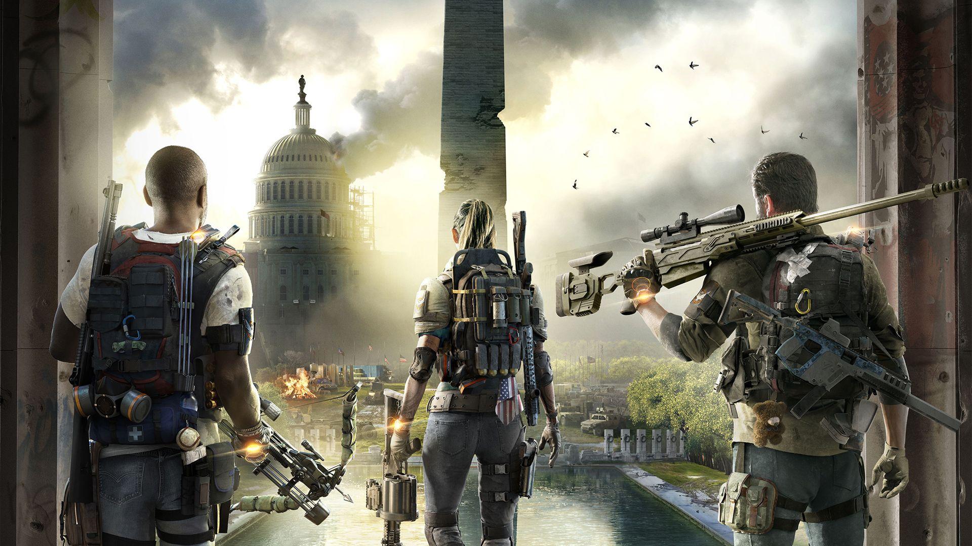 Washington in ruins. Wallpaper from Tom Clancy's