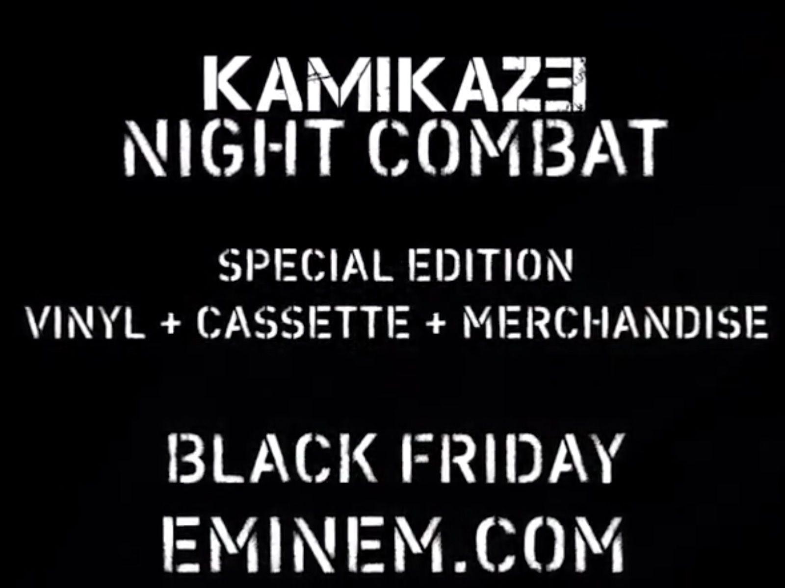 Eminem Announces Kamikaze Night Combat Release For Black Friday