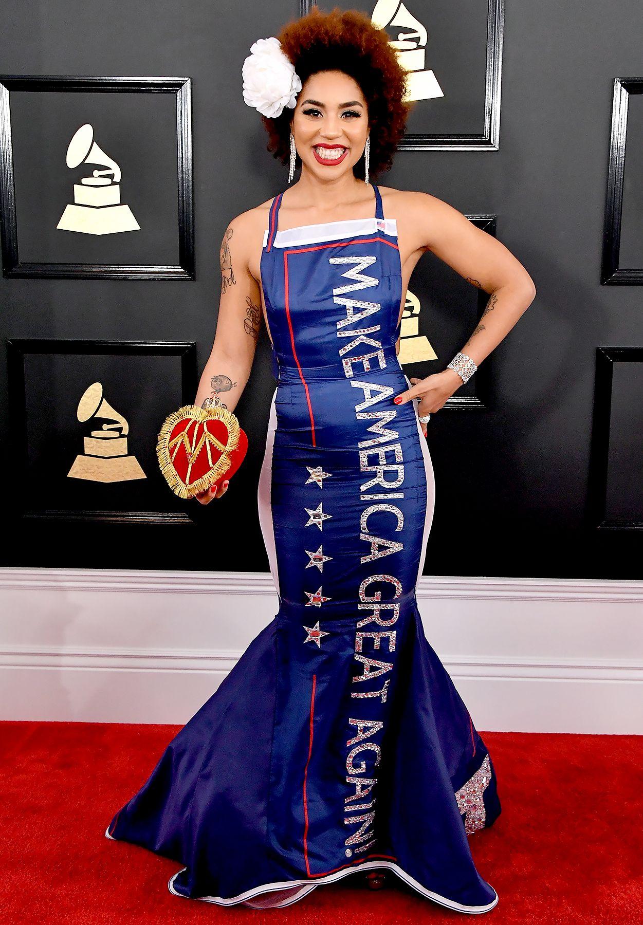 Grammys 2017: Singer Wears Make America Great Again Dress