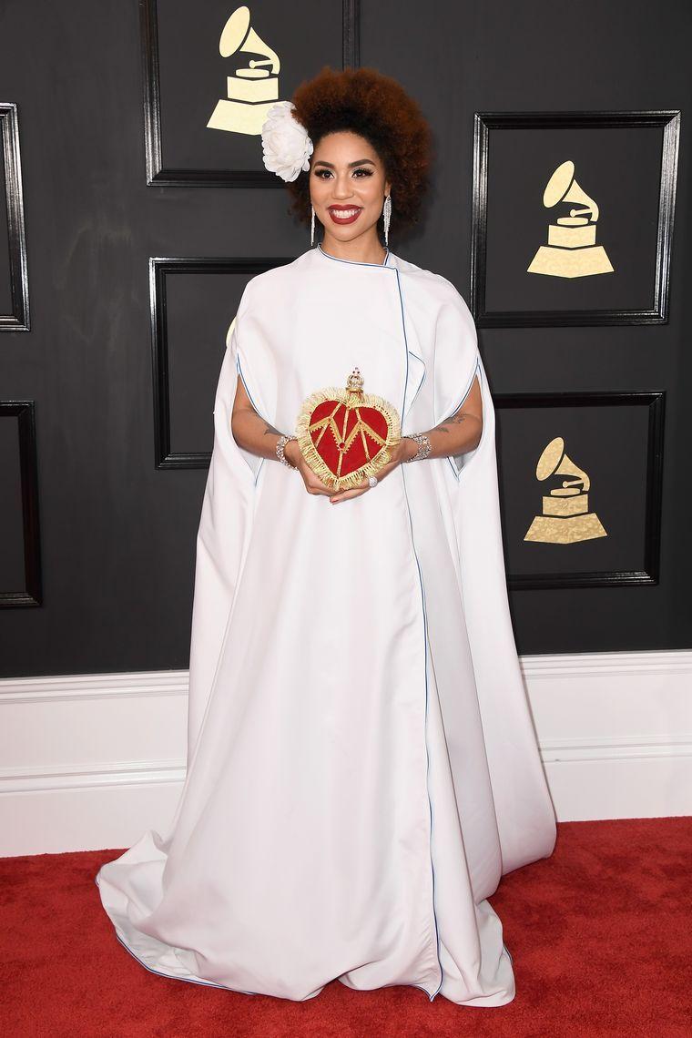 Grammys 2017: Singer Joy Villa wore a Make America Great Again dress