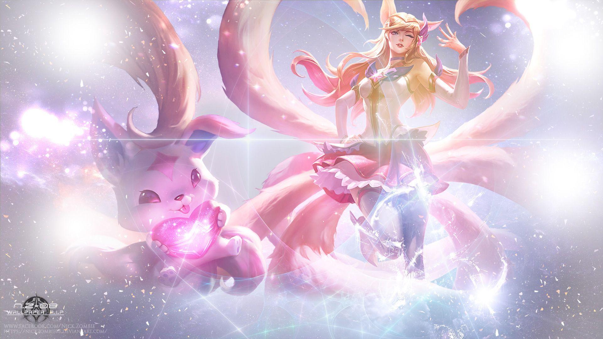 Star Guardian Ahri by Nickzombie08 HD Wallpaper Background Fan Art