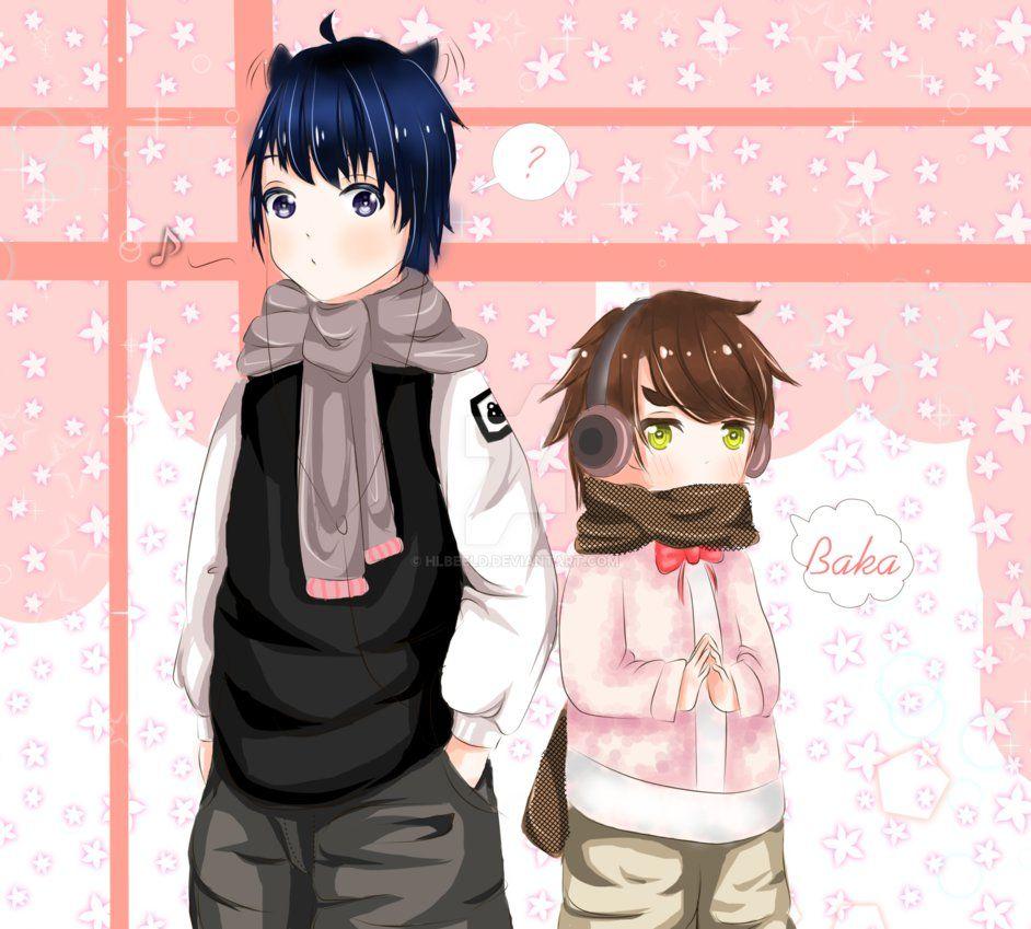 Anime Wallpaper Manga Yaoi Gay Winter Pink Blue B