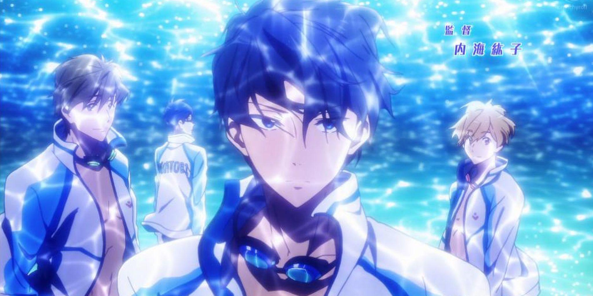 Swimming Anime debut is light on shirts, heavy on sexual tension