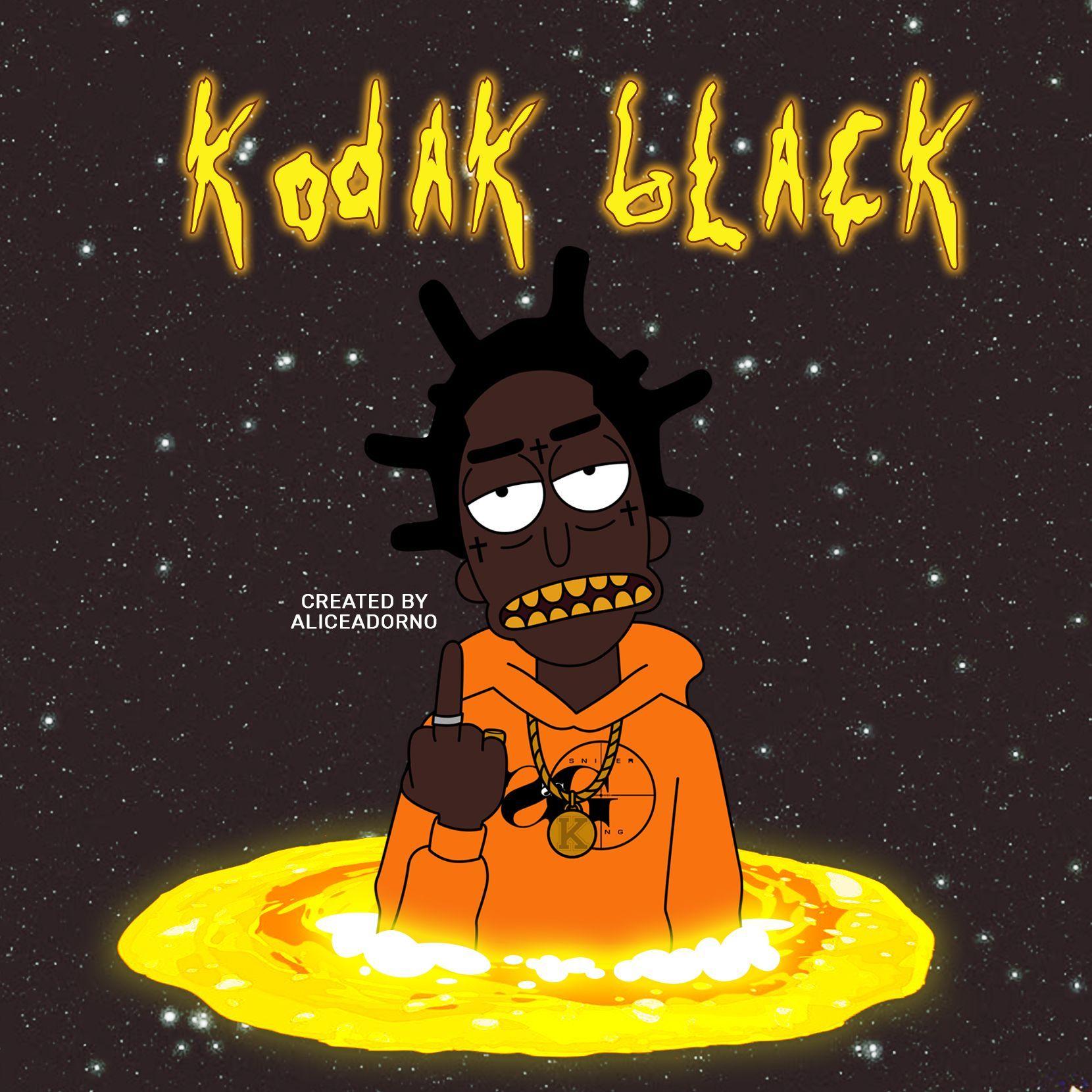 Kodak Black estilo Rick and Morty #rickandmorty