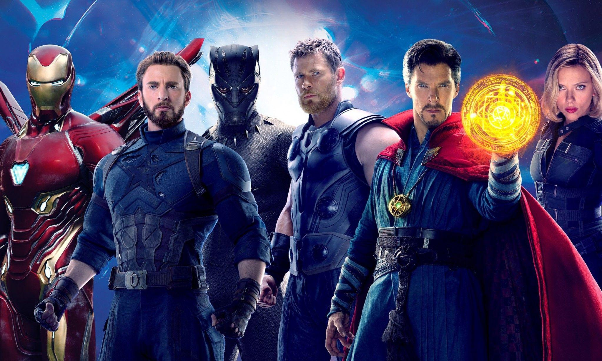Download 2046x1226 Avengers: Infinity War, Doctor Strange, Captain