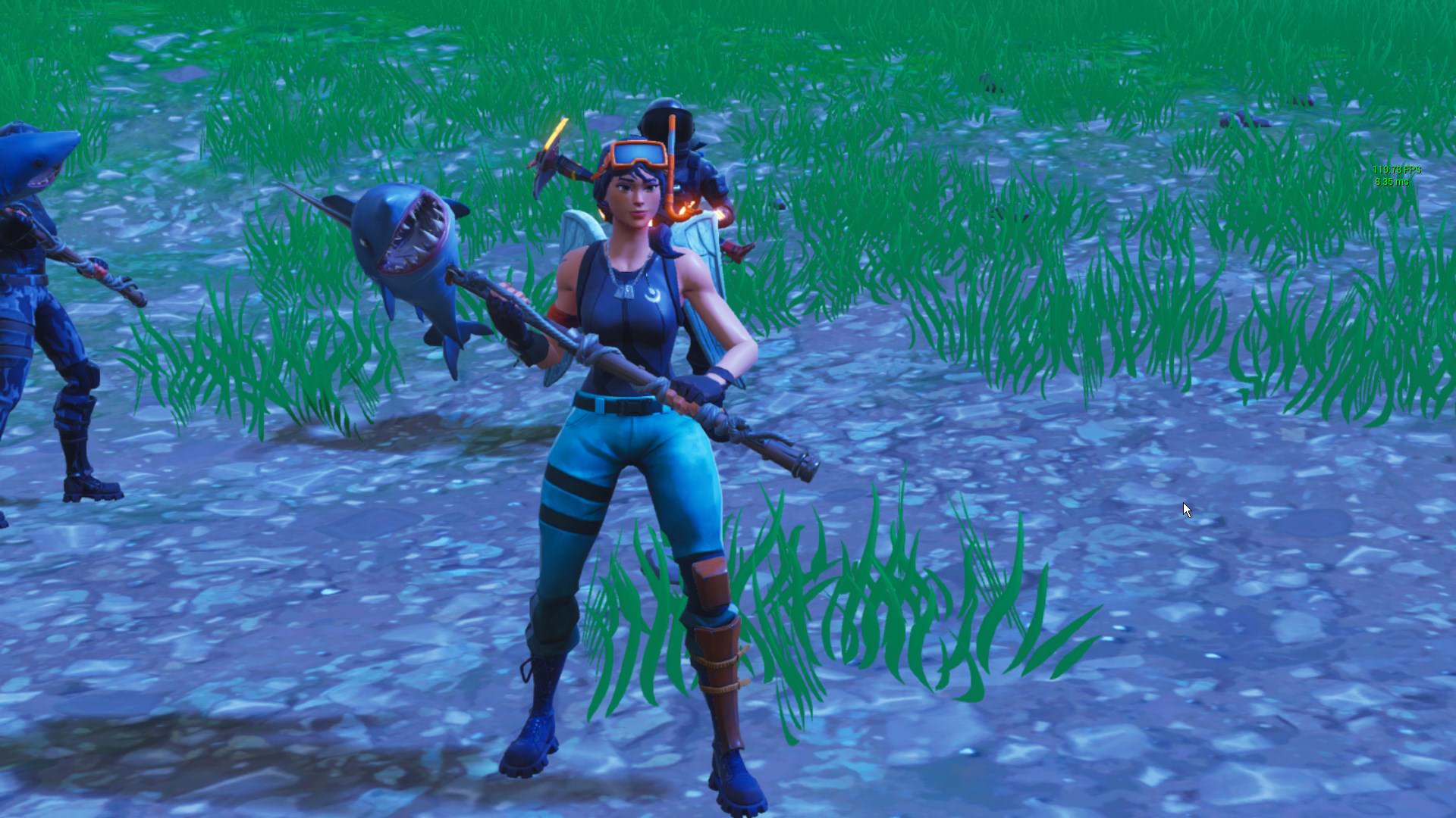 can someone take a screenshot of them using snorkel ops with wings - fortnite snorkel ops png transparent